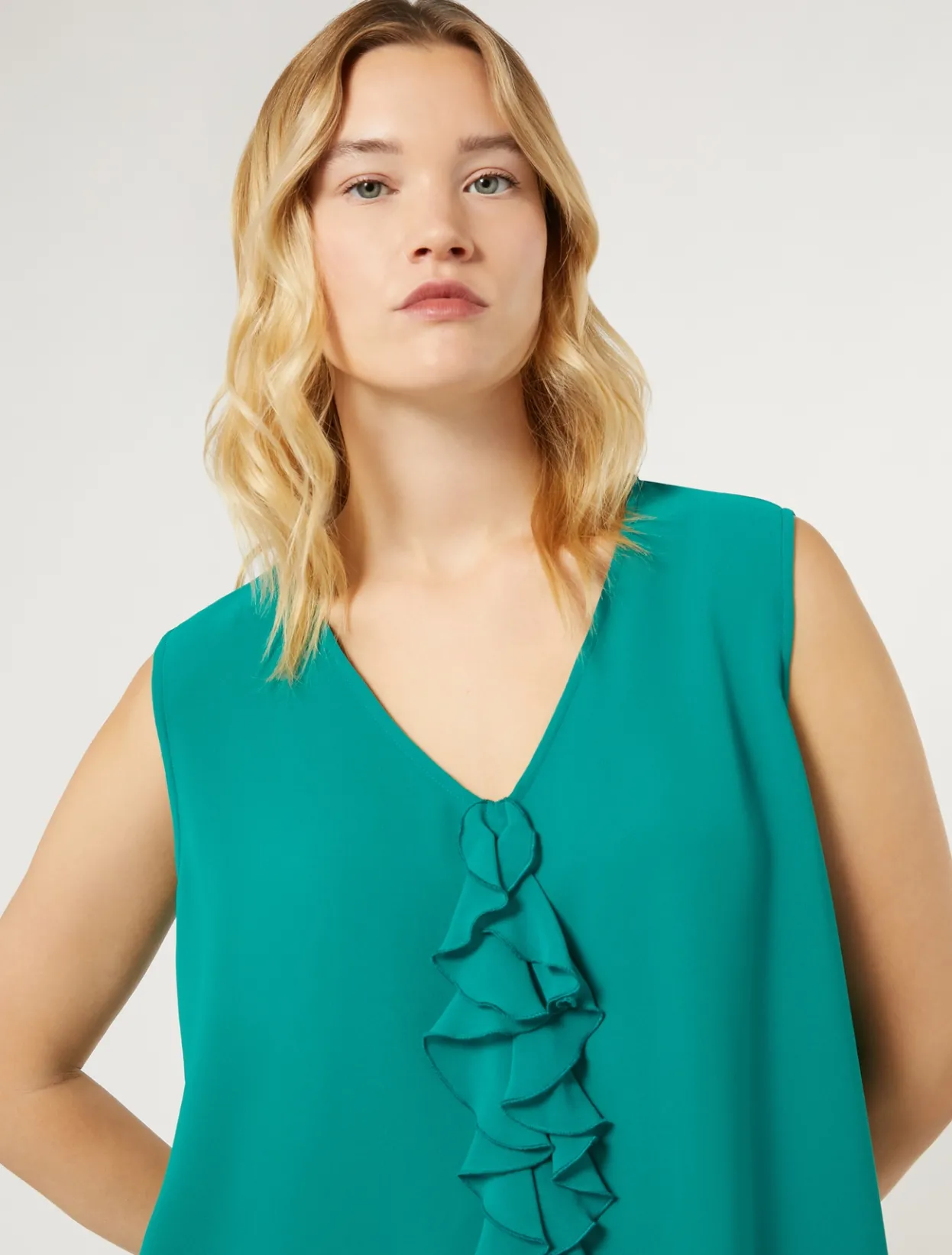 Blouses | Blouses & Shirts | Marina Rinaldi Georgette top JADE