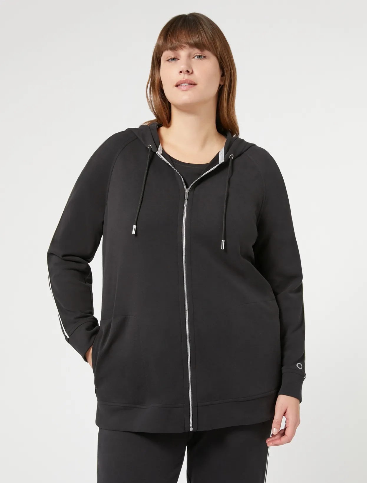 Jacket & Blazers | Jacket & Blazers | Marina Rinaldi Interlock jersey sweatshirt BLACK