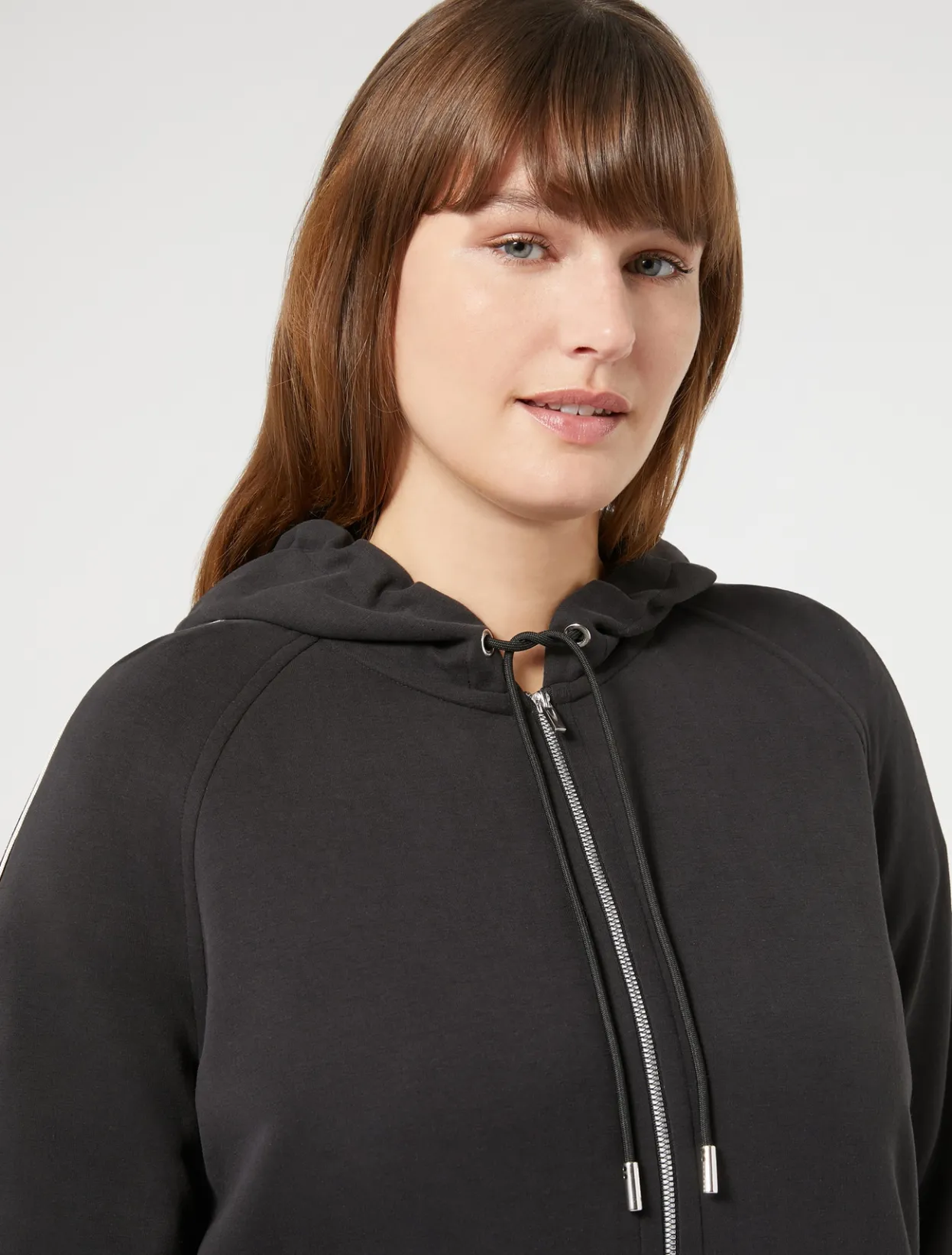 Jacket & Blazers | Jacket & Blazers | Marina Rinaldi Interlock jersey sweatshirt BLACK