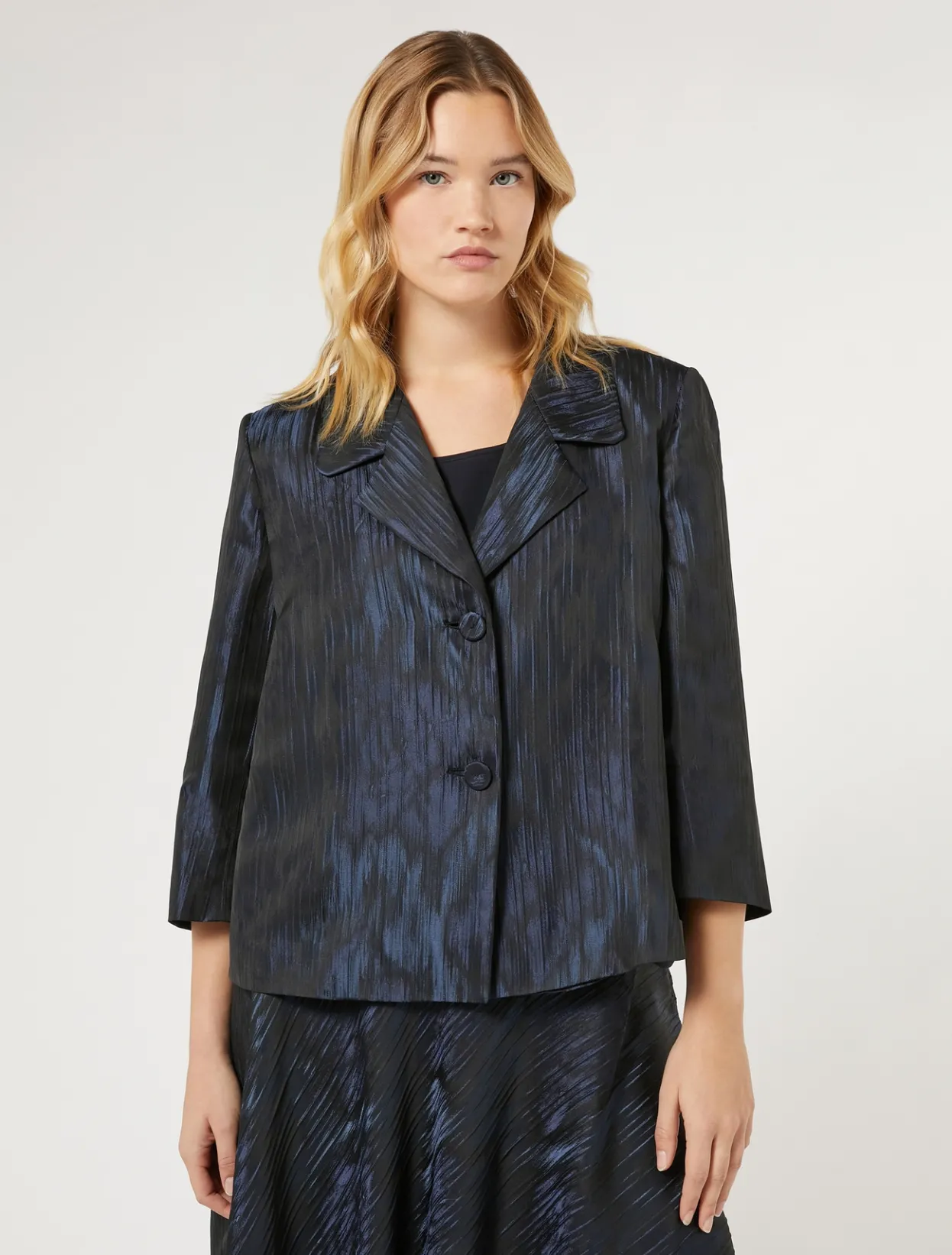 Jackets | Jacket & Blazers | Marina Rinaldi Jacquard jacket ULTRAMARINE