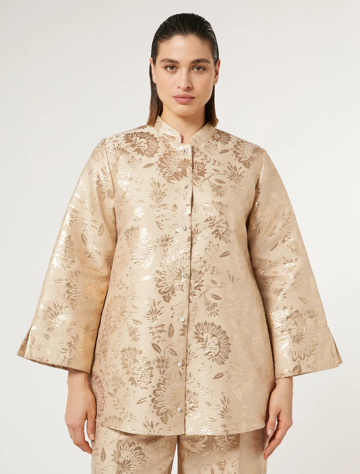 Blouses | Blouses & Shirts | Marina Rinaldi Jacquard tunic HONEY