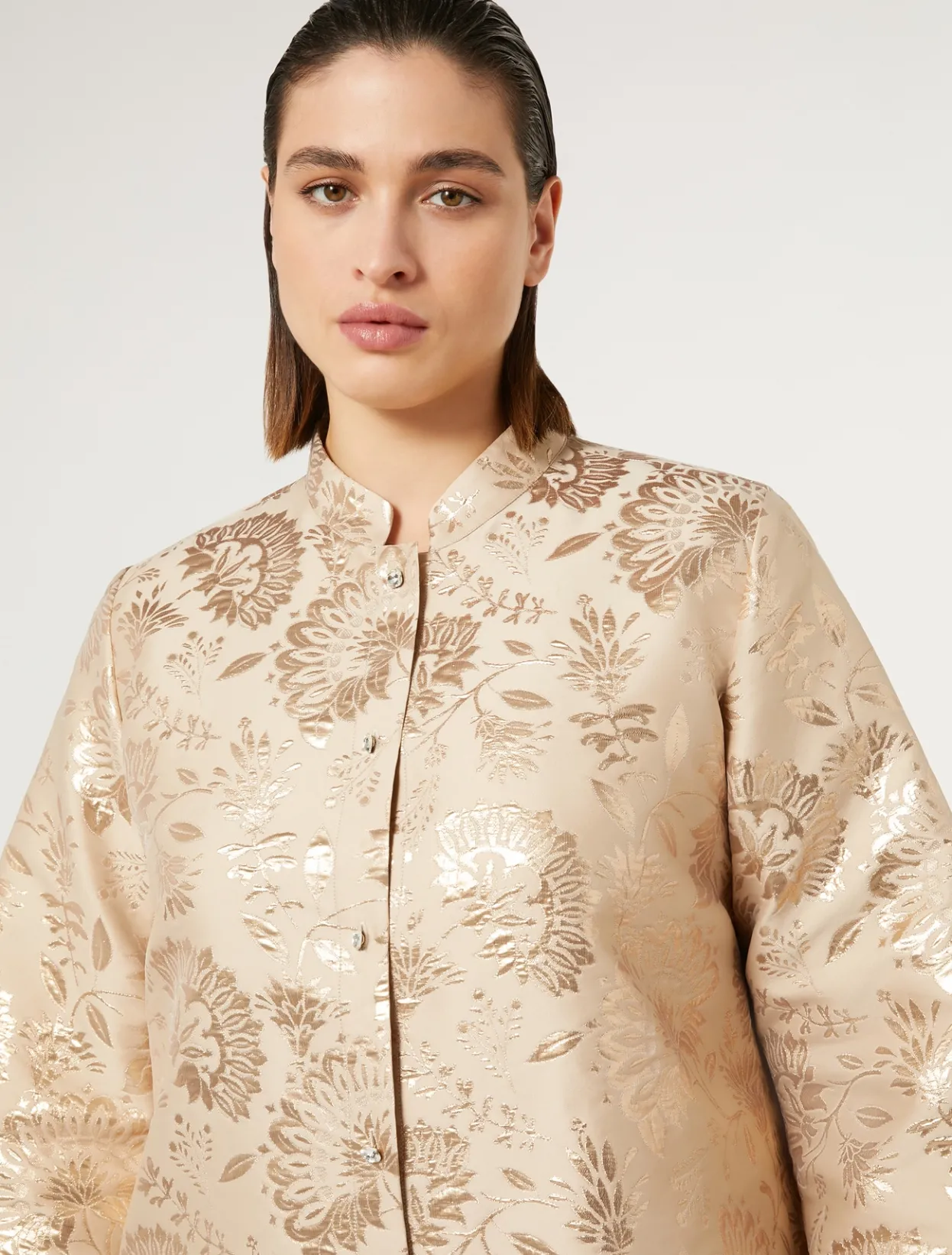 Blouses | Blouses & Shirts | Marina Rinaldi Jacquard tunic HONEY