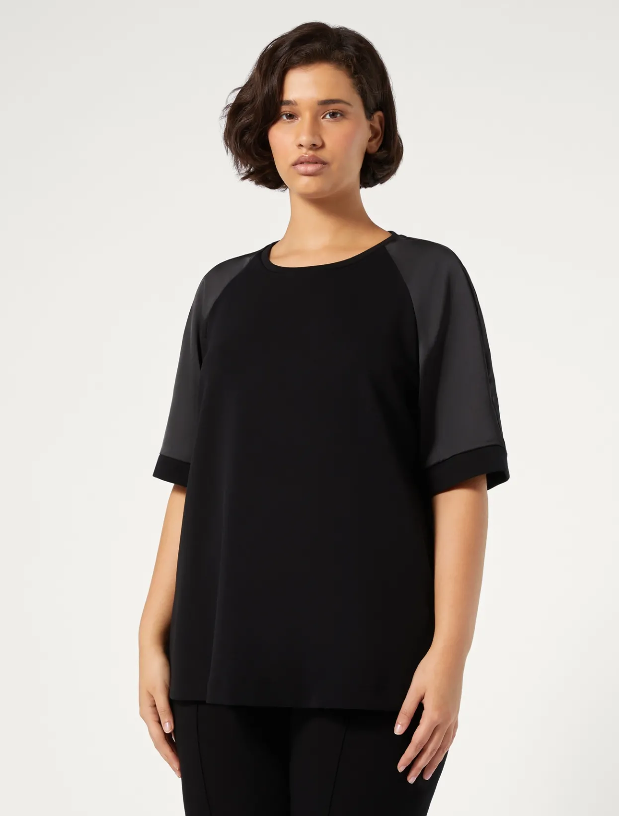 Tops & T-Shirts | Tops & T-Shirts | Marina Rinaldi Jersey sweatshirt BLACK