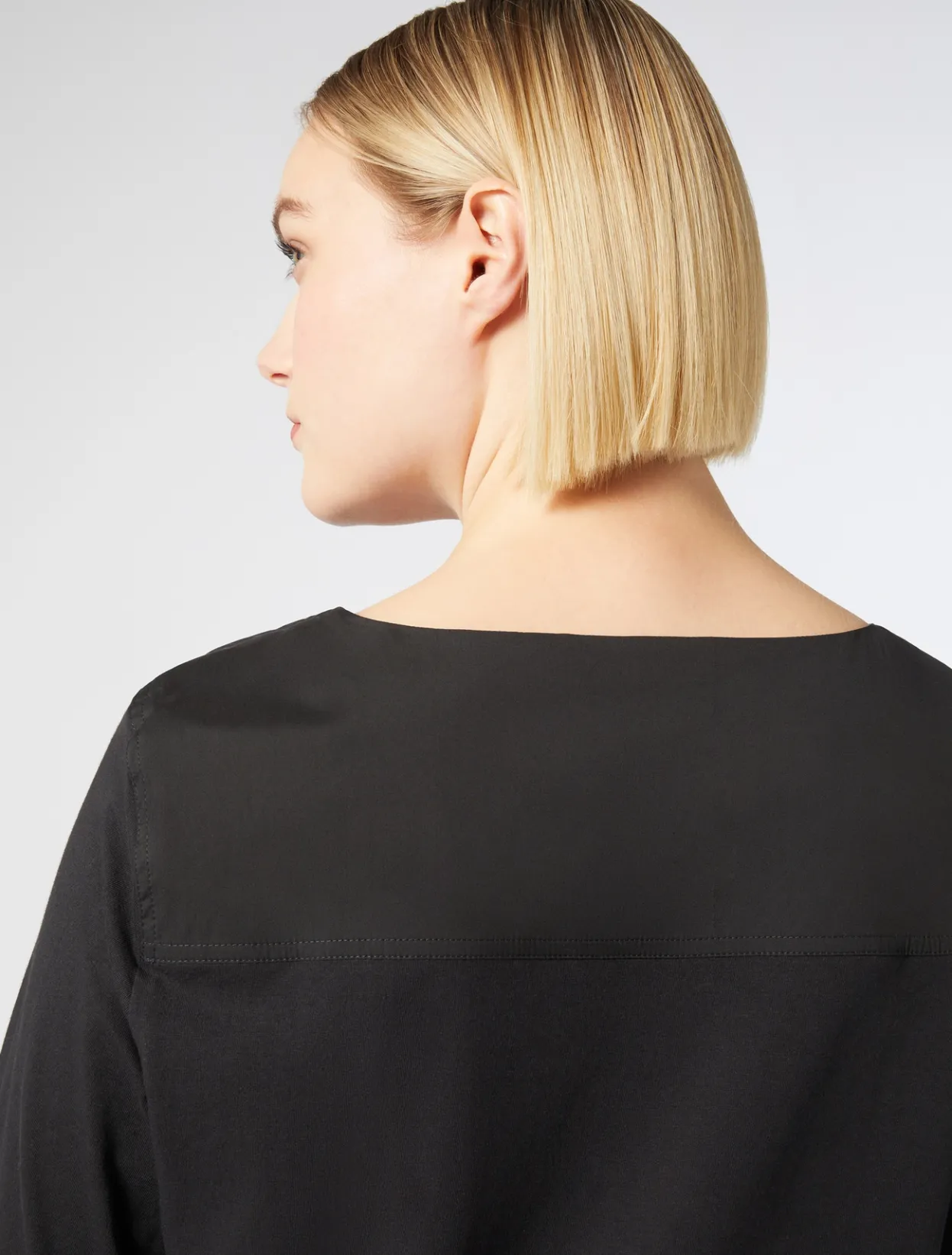 Blouses & Shirts | Blouses & Shirts | Marina Rinaldi Jersey and poplin T-shirt BLACK