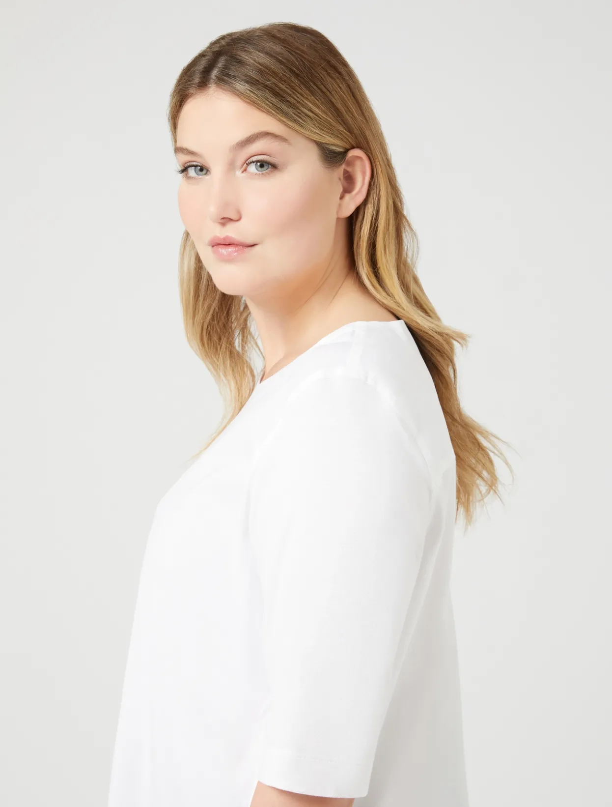 Blouses & Shirts | Blouses & Shirts | Marina Rinaldi Jersey and poplin T-shirt OPTICALWHITE