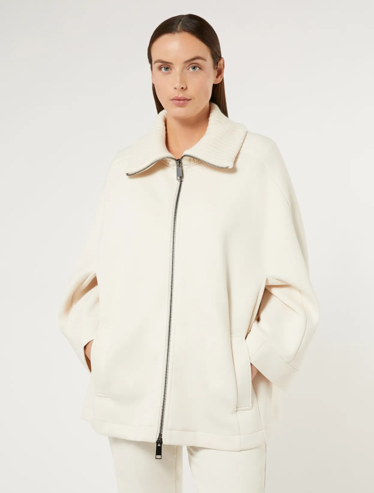 Coats | Coats | Marina Rinaldi Jersey cape LIGHTYELLOW