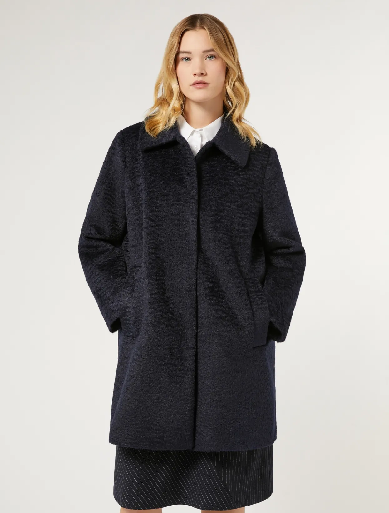 Coats | Coats | Marina Rinaldi Jersey coat ULTRAMARINE