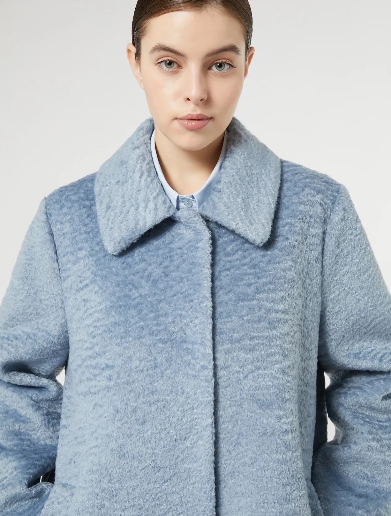 Coats | Coats | Marina Rinaldi Jersey coat LIGHTBLUE