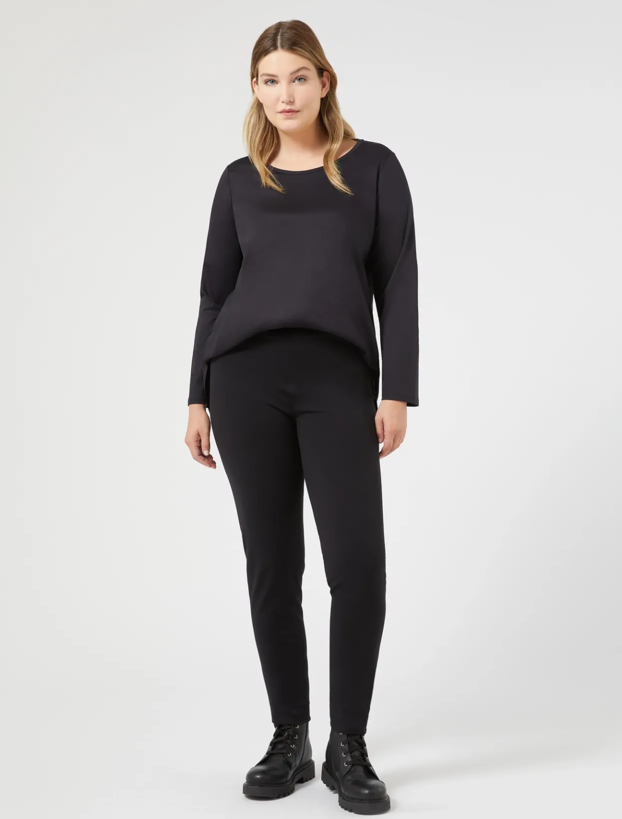 Trousers & Jeans | Trousers & Jeans | Marina Rinaldi Jersey leggings BLACK