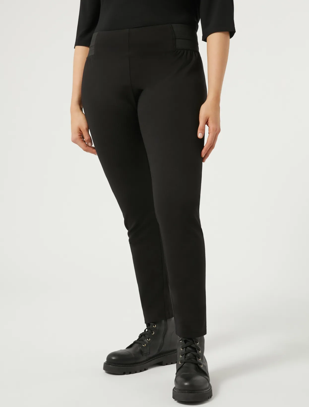 Trousers & Jeans | Trousers & Jeans | Marina Rinaldi Jersey leggings BLACK