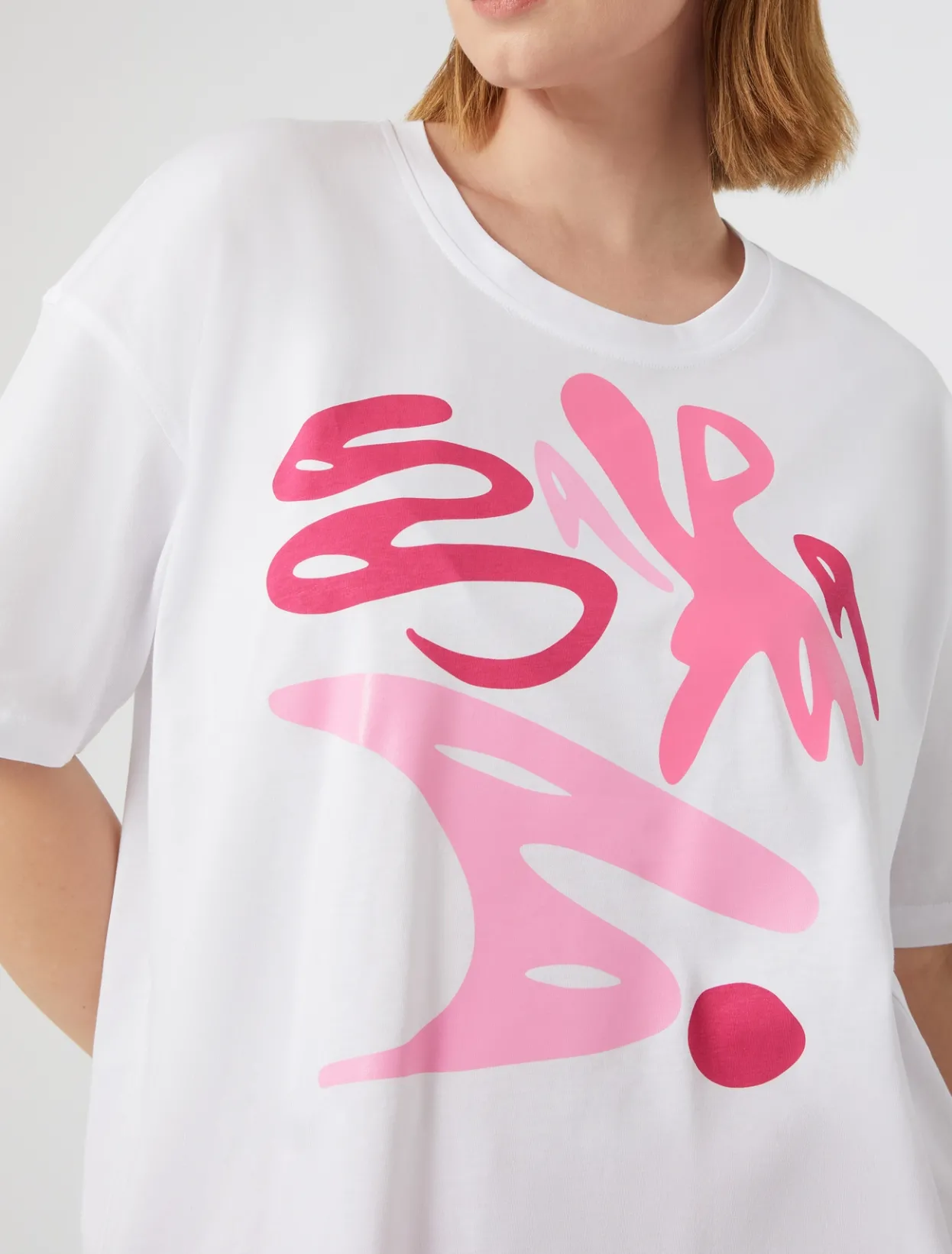 Tops & T-Shirts | Tops & T-Shirts | Marina Rinaldi Jersey print T-shirt OPTICALWHITE