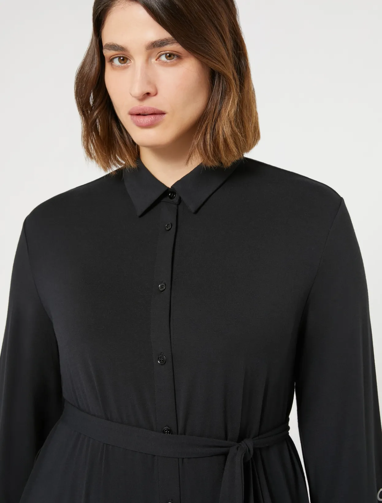 Dresses | Dresses | Marina Rinaldi Jersey shirt dress BLACK