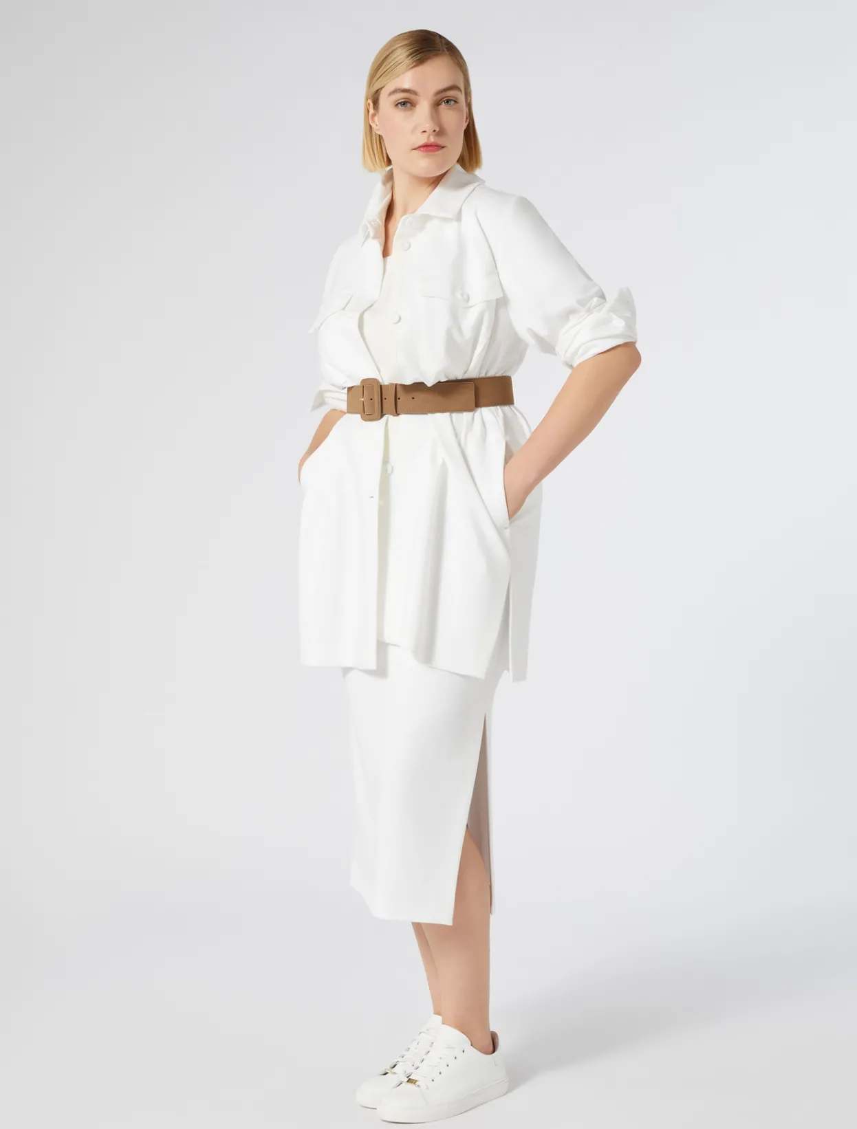 Skirts | Skirts | Marina Rinaldi Jersey skirt WHITE