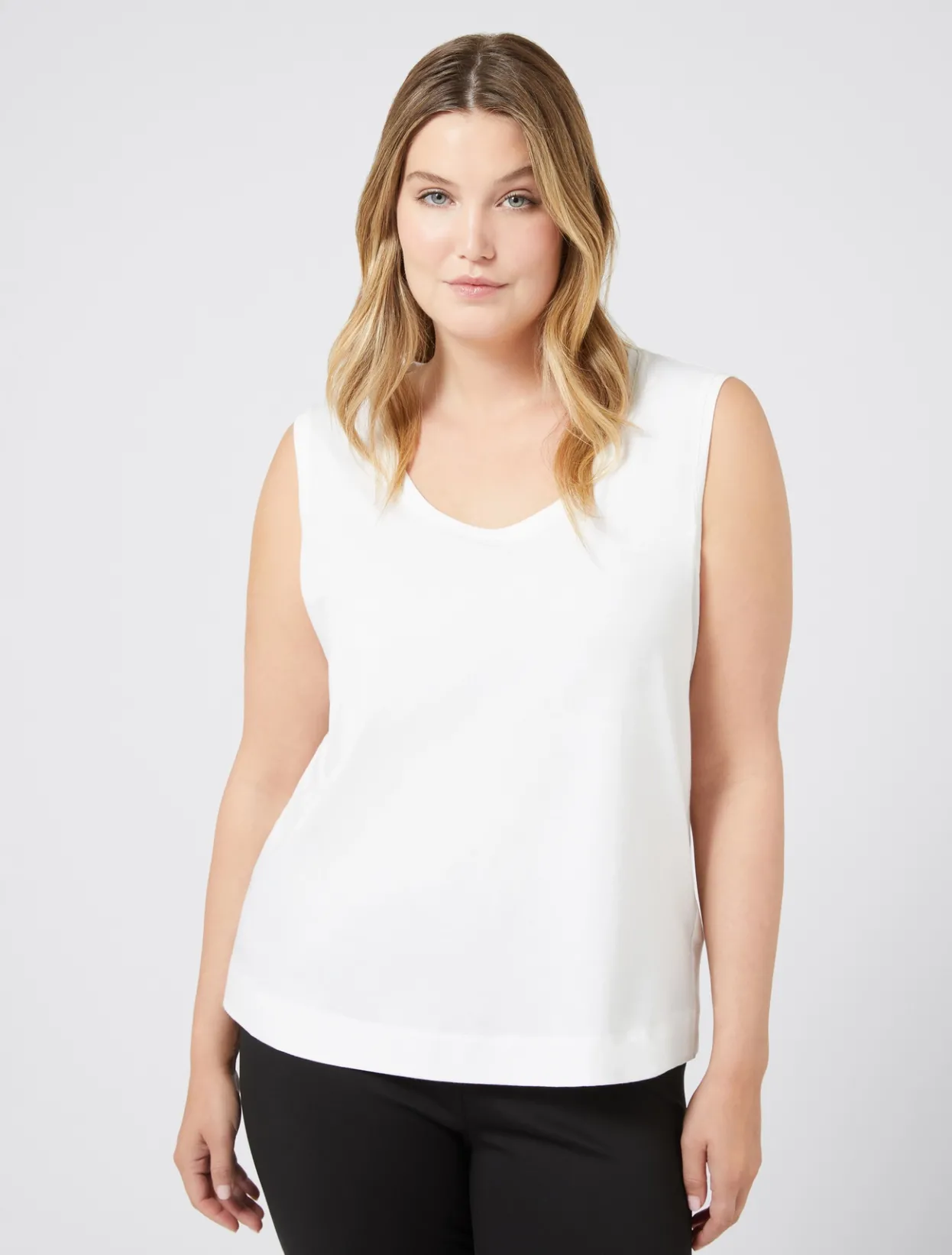 Tops & T-Shirts | Tops & T-Shirts | Marina Rinaldi Jersey top OPTICALWHITE