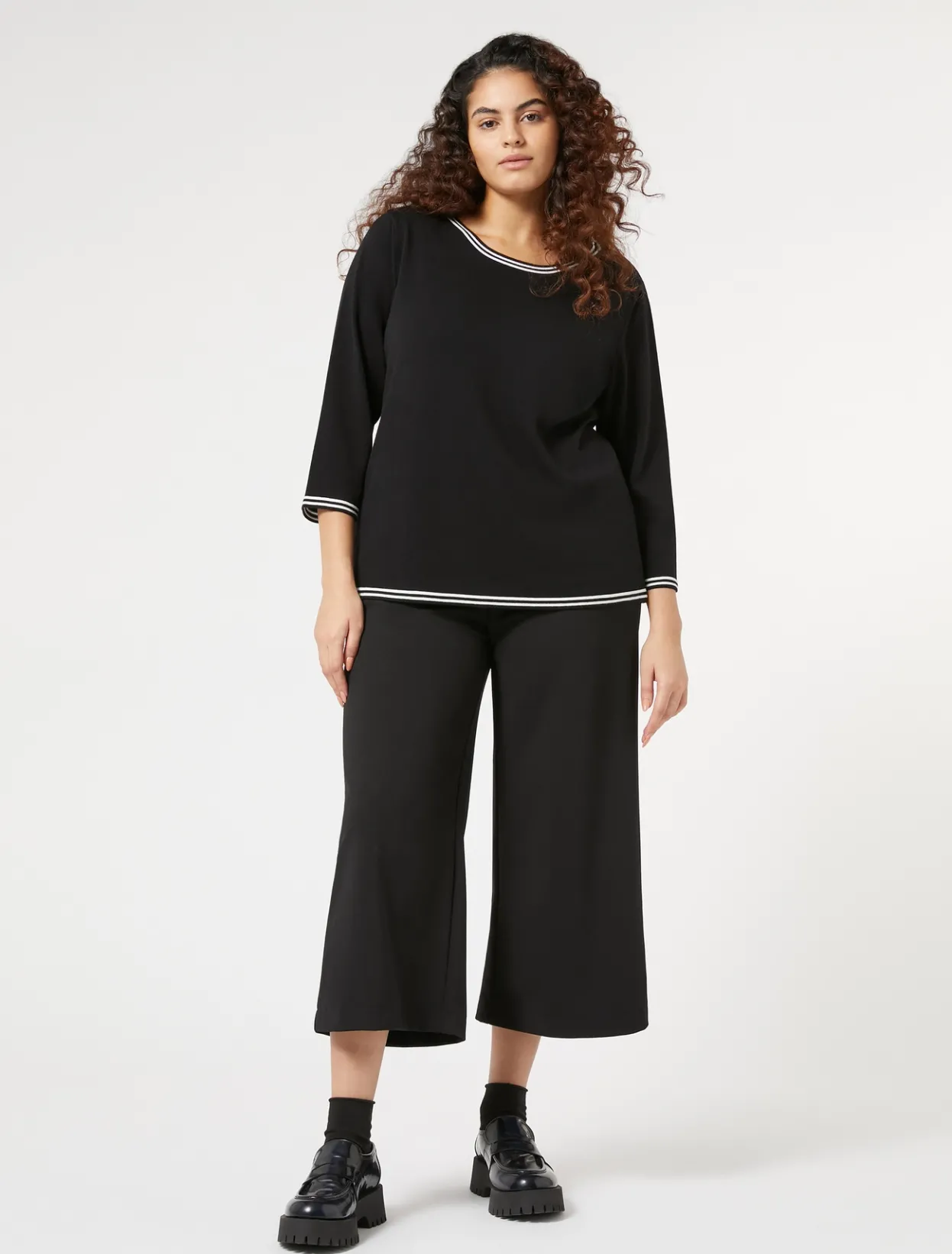 Trousers & Jeans | Trousers & Jeans | Marina Rinaldi Jersey trousers BLACK