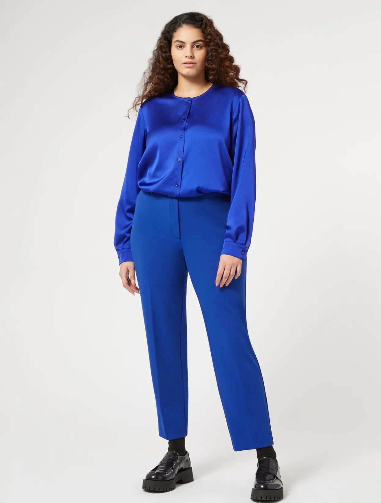 Trousers & Jeans | Trousers & Jeans | Marina Rinaldi Jersey trousers CORNFLOWERBLUE