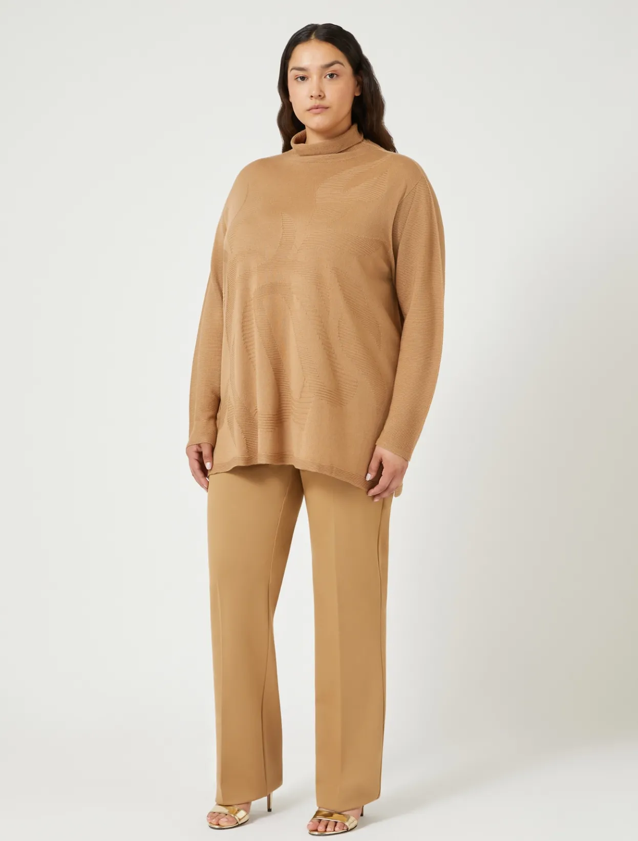 Trousers & Jeans | Trousers & Jeans | Marina Rinaldi Jersey trousers CAMEL