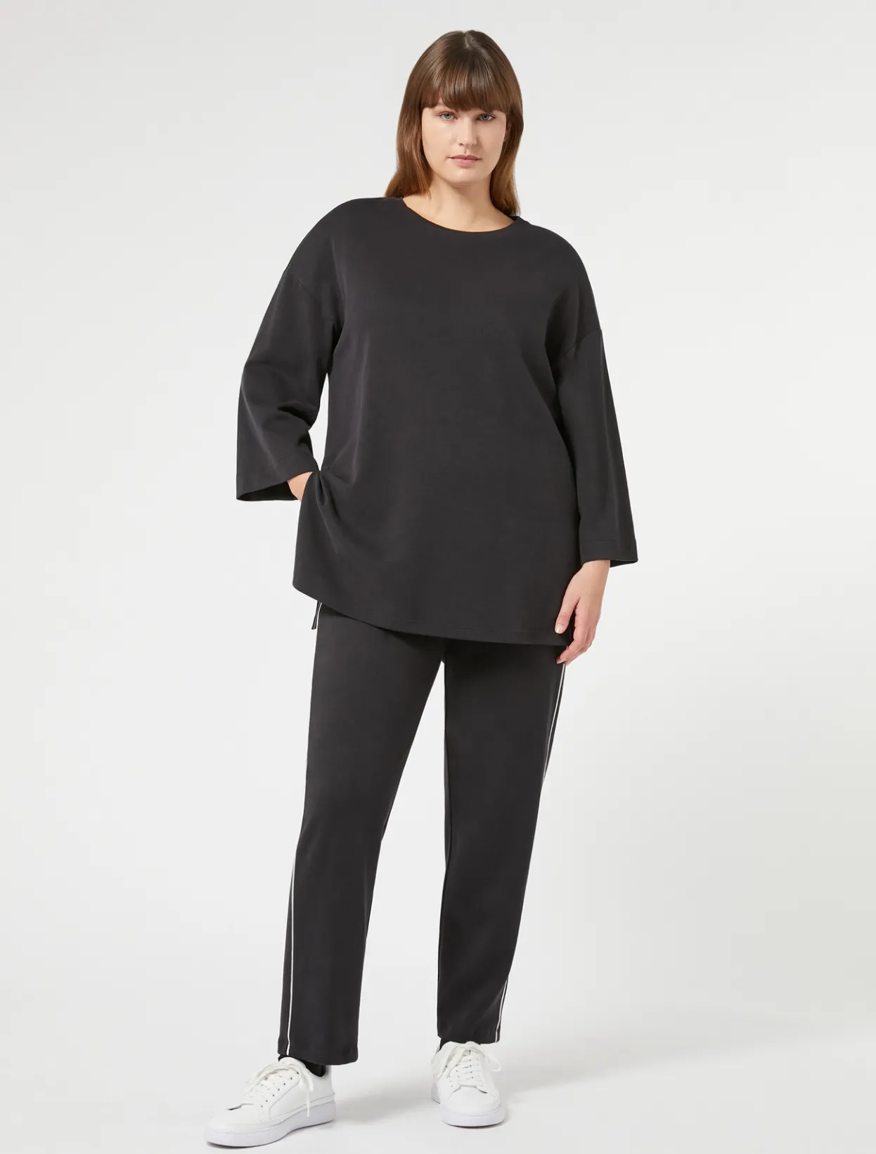 Trousers & Jeans | Trousers & Jeans | Marina Rinaldi Jersey trousers BLACK