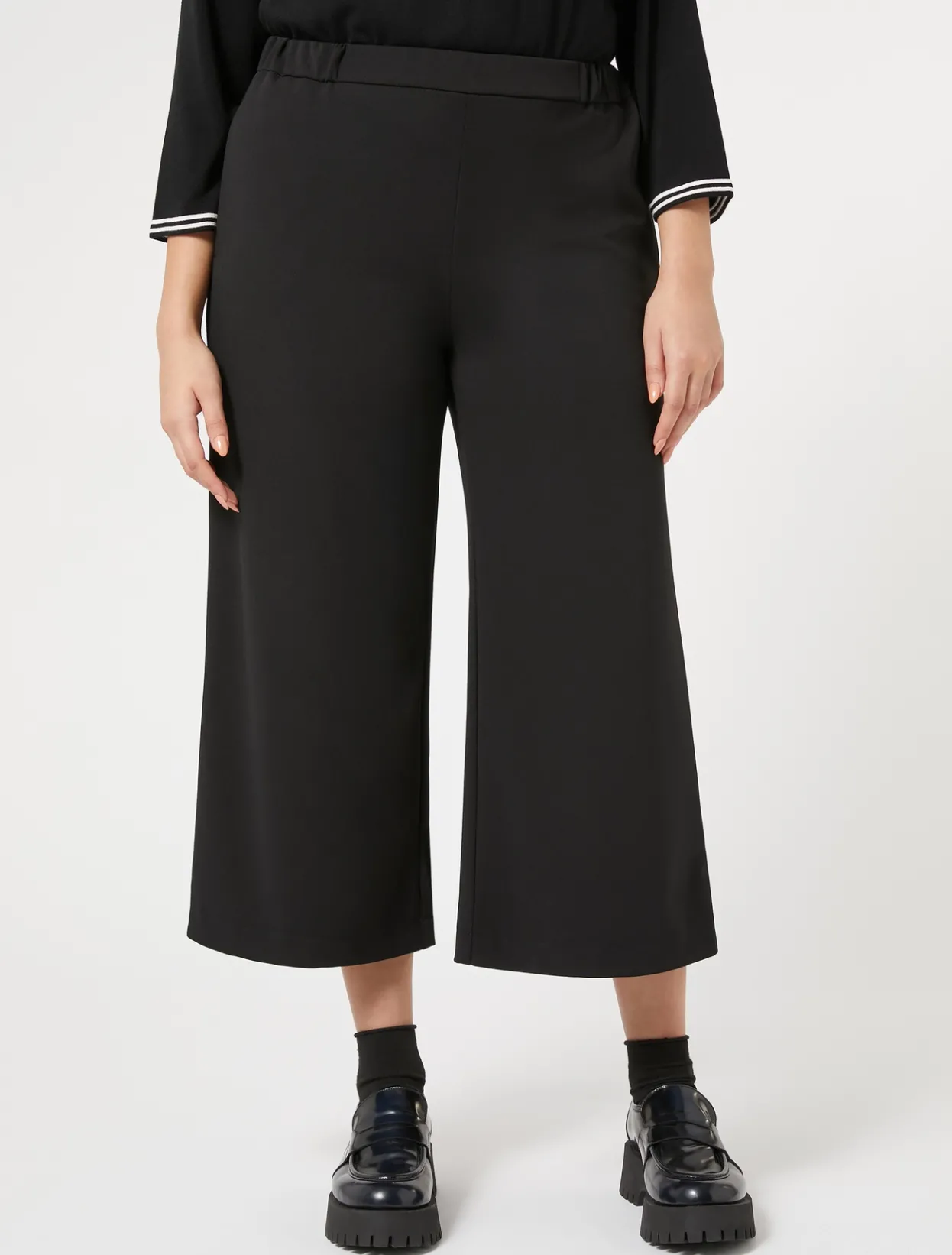 Trousers & Jeans | Trousers & Jeans | Marina Rinaldi Jersey trousers BLACK