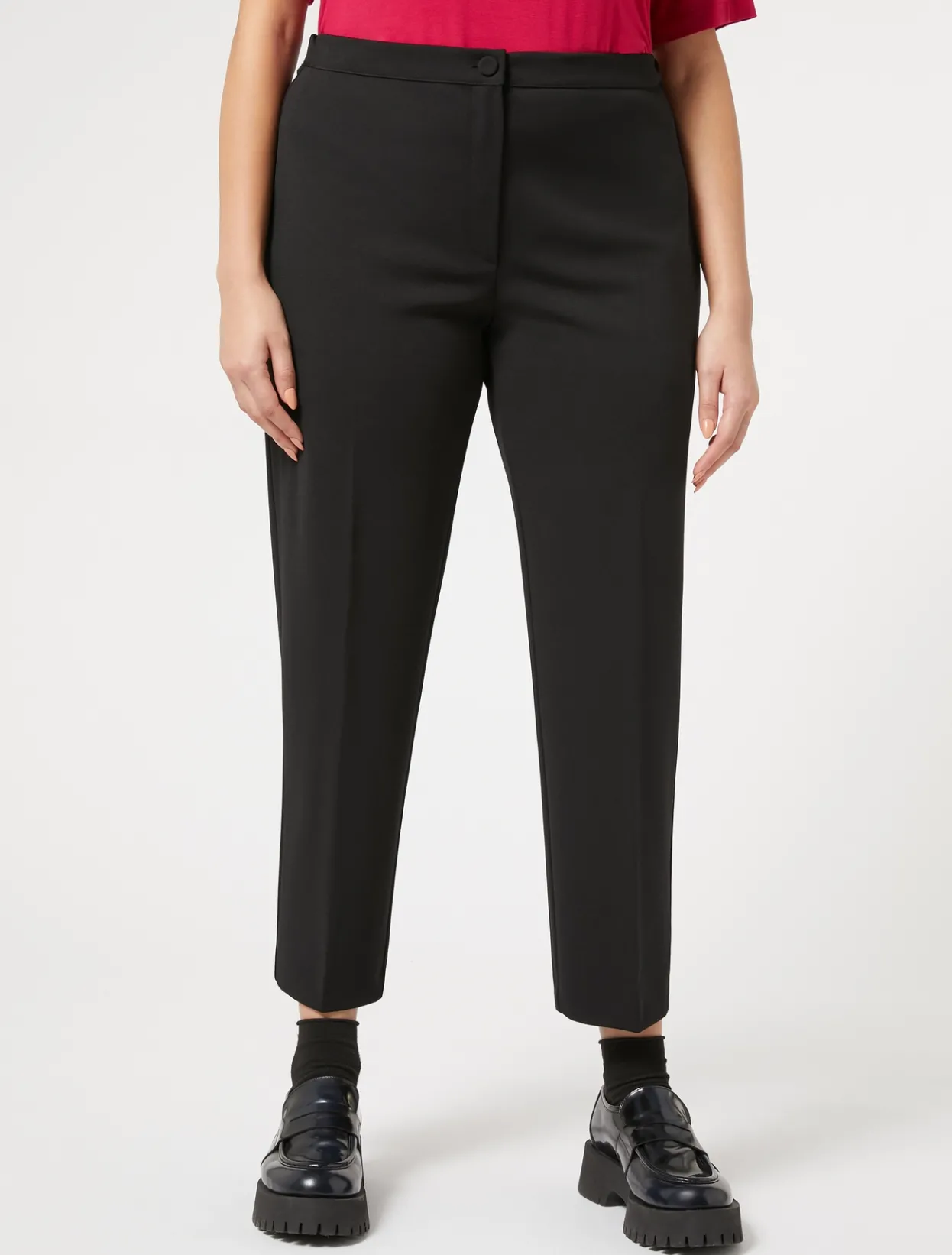 Trousers & Jeans | Trousers & Jeans | Marina Rinaldi Jersey trousers BLACK