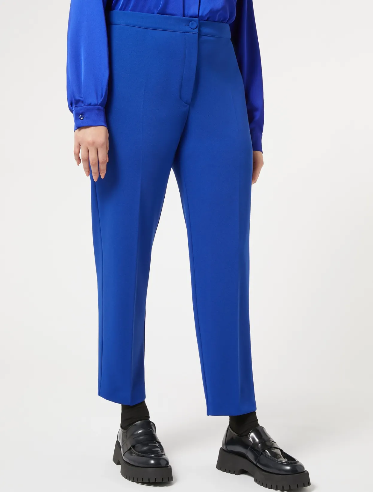 Trousers & Jeans | Trousers & Jeans | Marina Rinaldi Jersey trousers CORNFLOWERBLUE