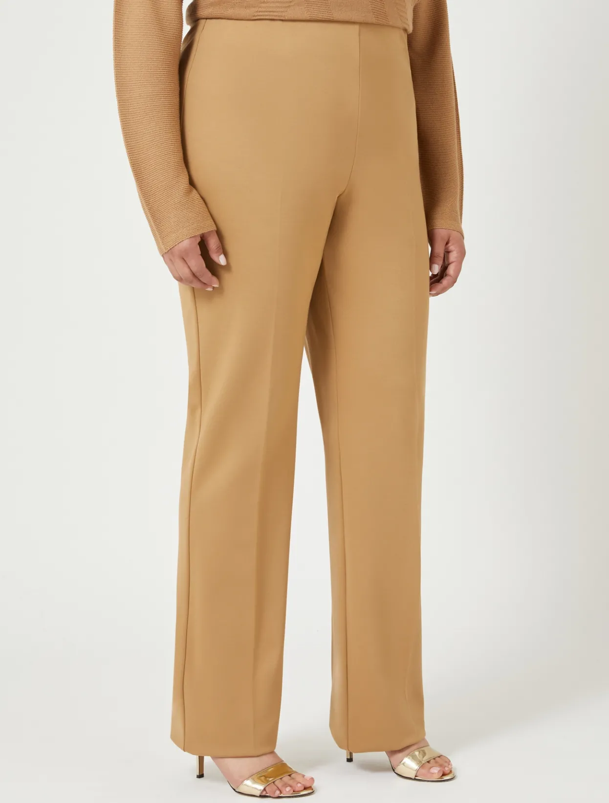 Trousers & Jeans | Trousers & Jeans | Marina Rinaldi Jersey trousers CAMEL