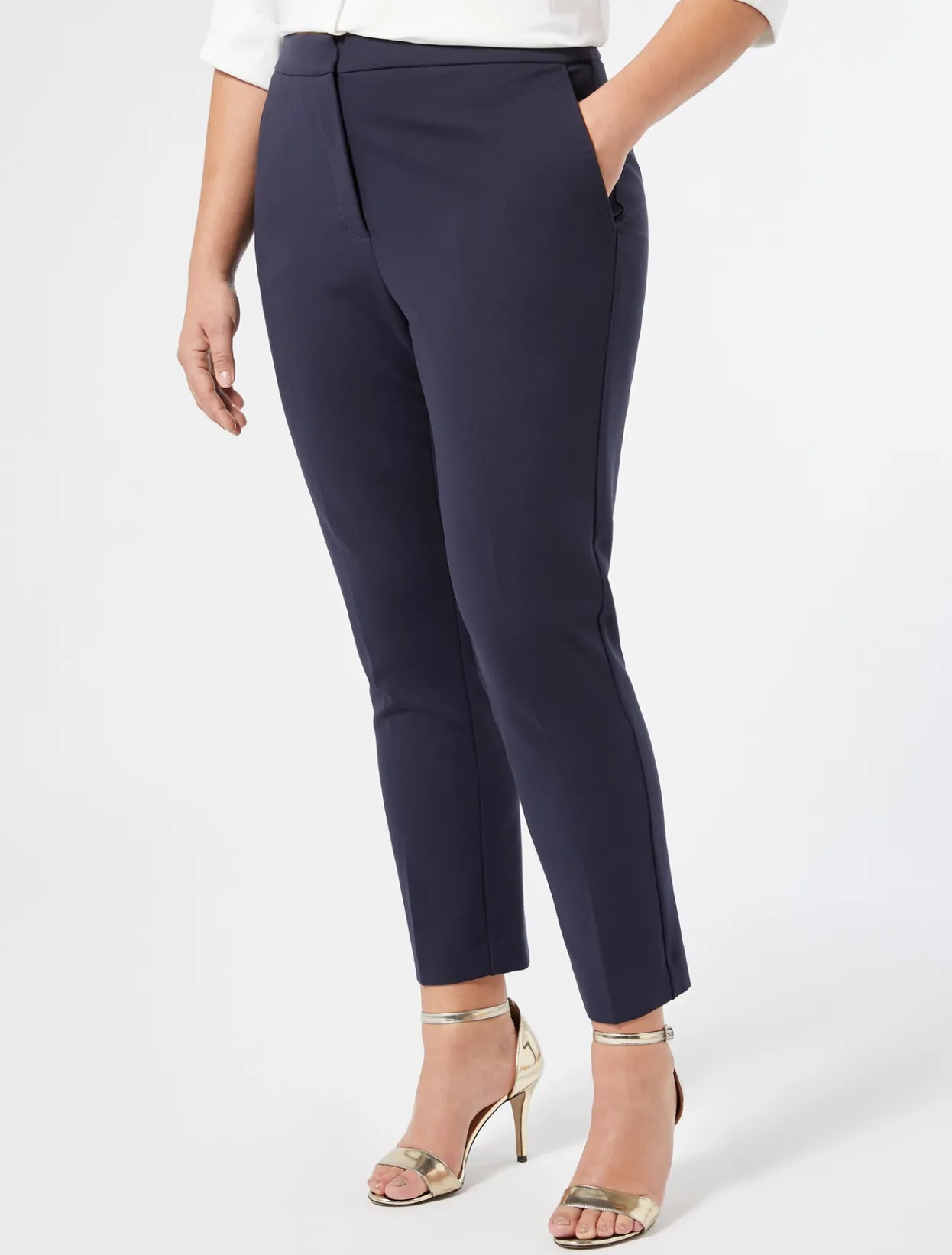 Trousers & Jeans | Trousers & Jeans | Marina Rinaldi Jersey trousers MIDNIGHTBLUE