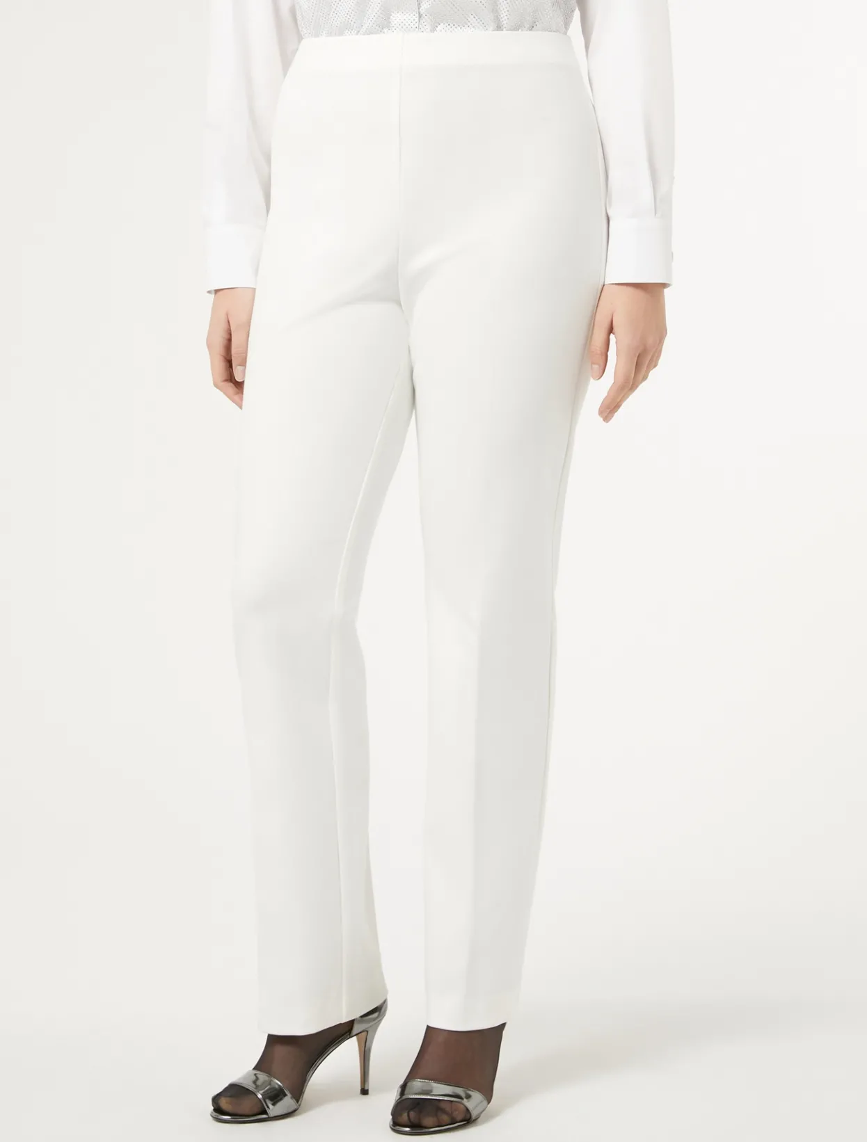 Trousers & Jeans | Trousers & Jeans | Marina Rinaldi Jersey trousers WHITE