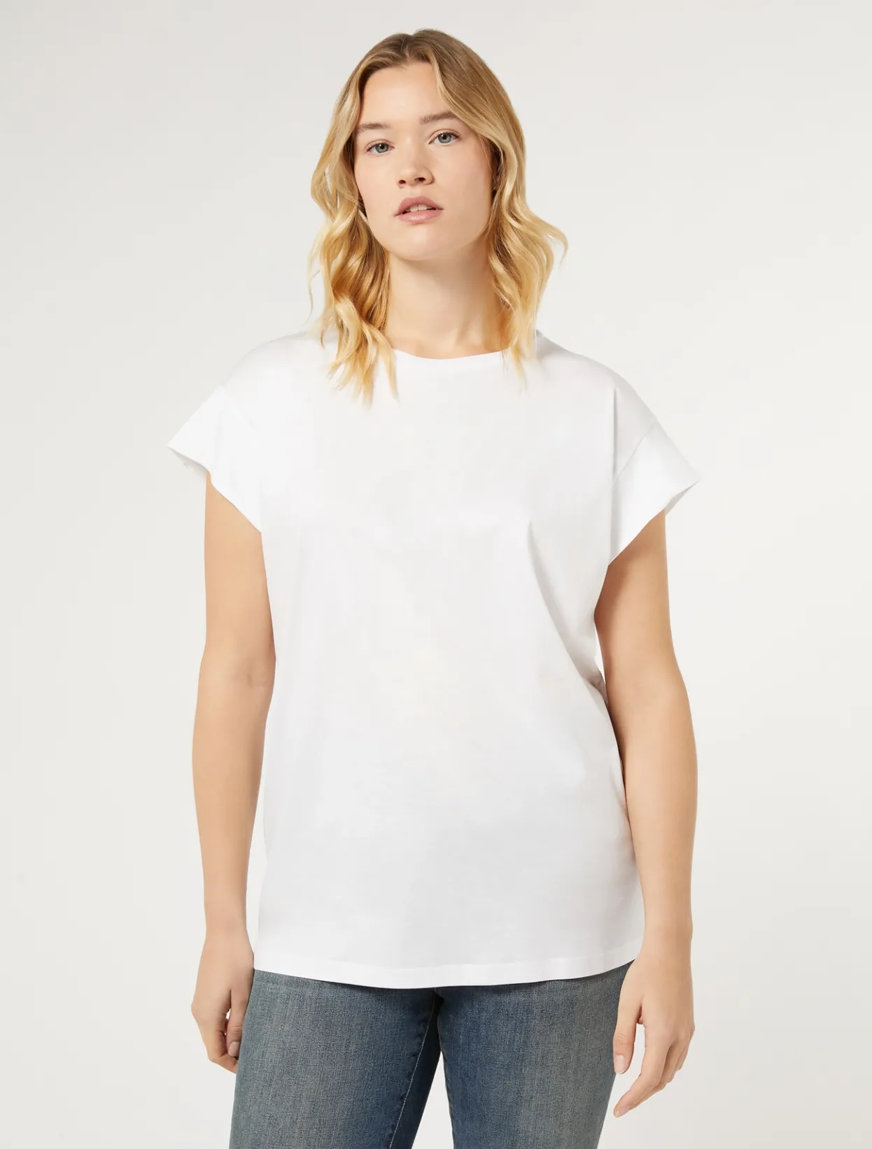 Tops & T-Shirts | Tops & T-Shirts | Marina Rinaldi Jersey T-shirt OPTICALWHITE