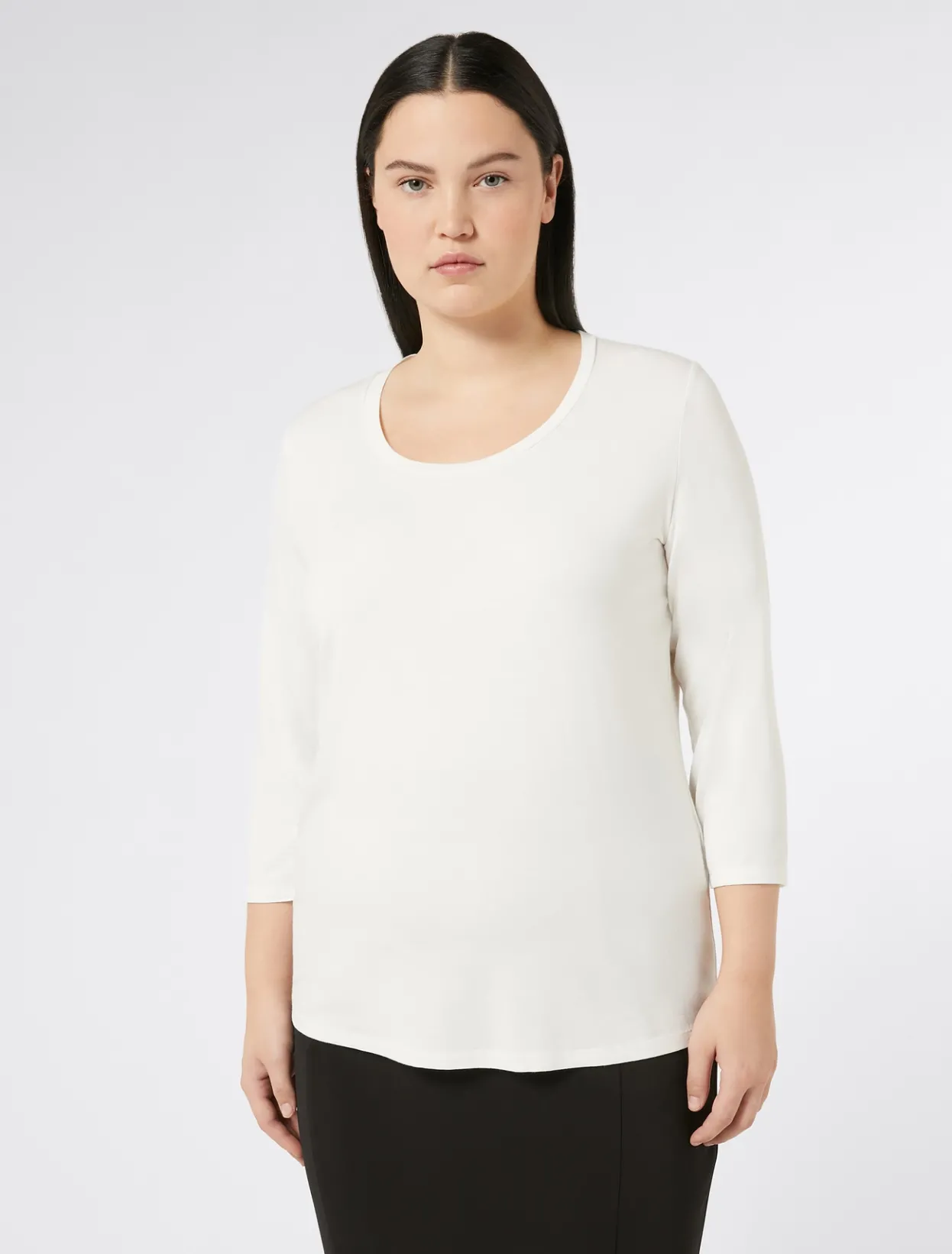 Tops & T-Shirts | Tops & T-Shirts | Marina Rinaldi Jersey T-shirt WHITE