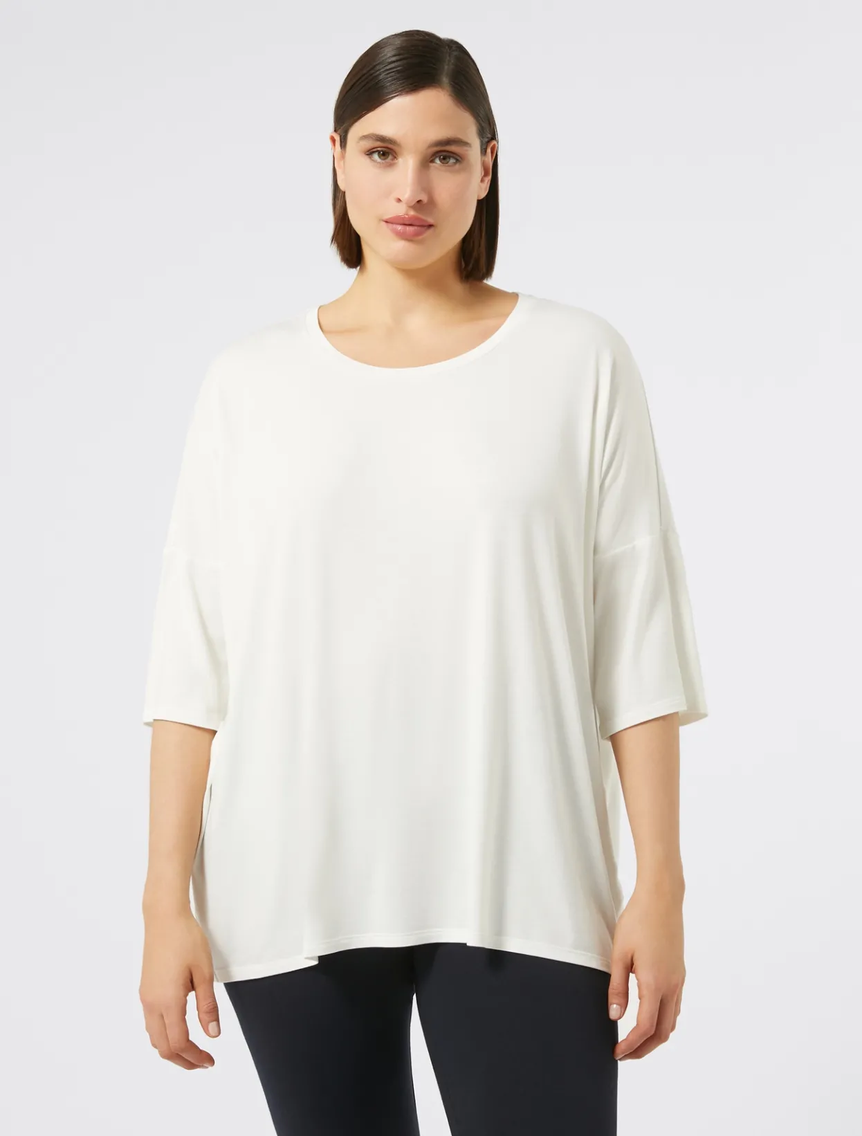 Tops & T-Shirts | Tops & T-Shirts | Marina Rinaldi Jersey T-shirt WHITE