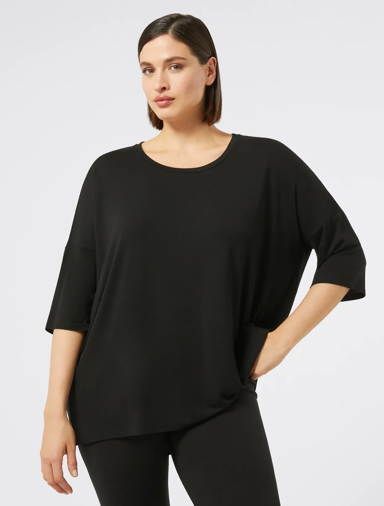 Tops & T-Shirts | Tops & T-Shirts | Marina Rinaldi Jersey T-shirt BLACK