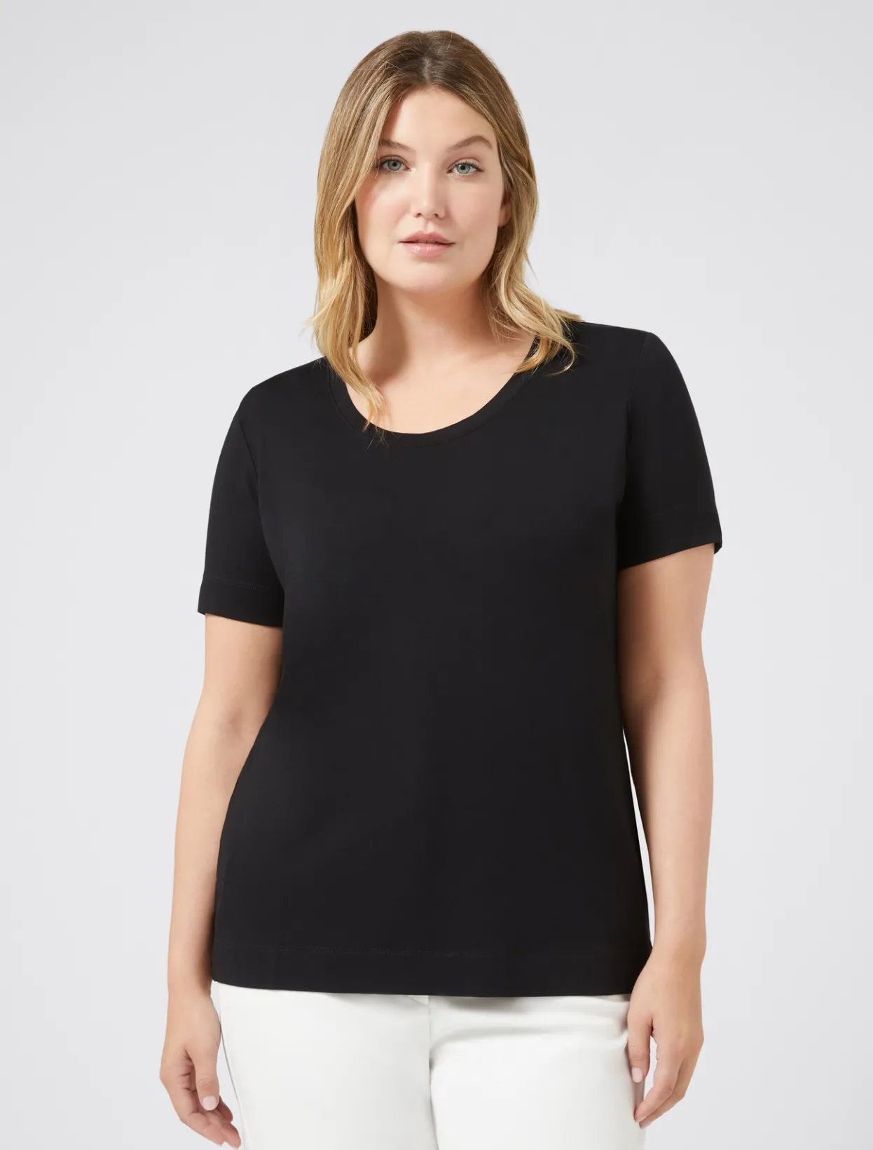 Tops & T-Shirts | Tops & T-Shirts | Marina Rinaldi Jersey T-shirt BLACK