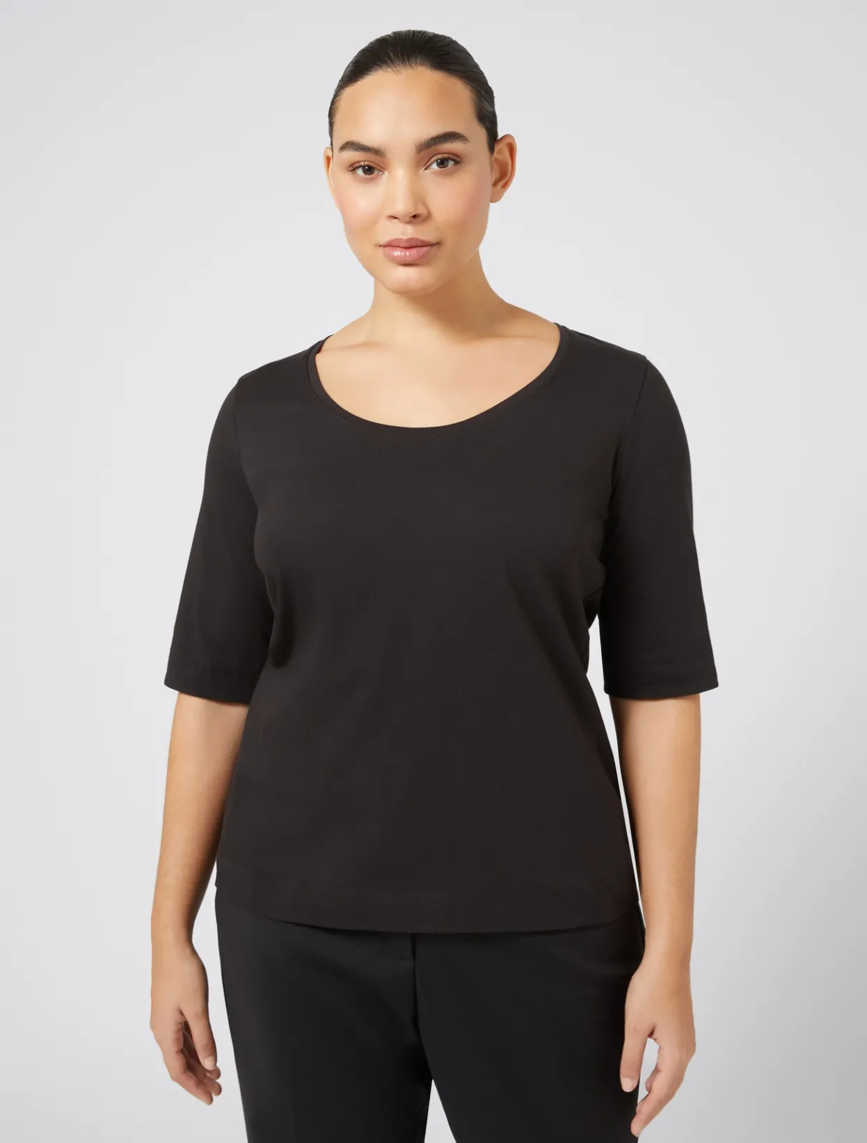 Tops & T-Shirts | Tops & T-Shirts | Marina Rinaldi Jersey T-shirt BLACK