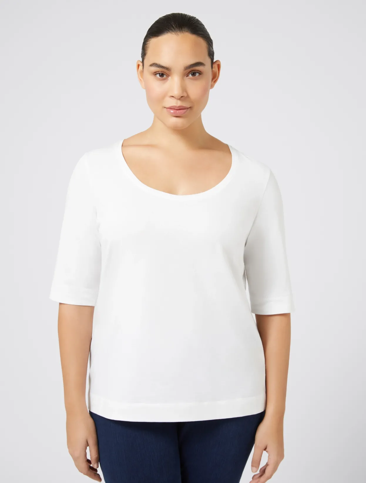 Tops & T-Shirts | Tops & T-Shirts | Marina Rinaldi Jersey T-shirt OPTICALWHITE