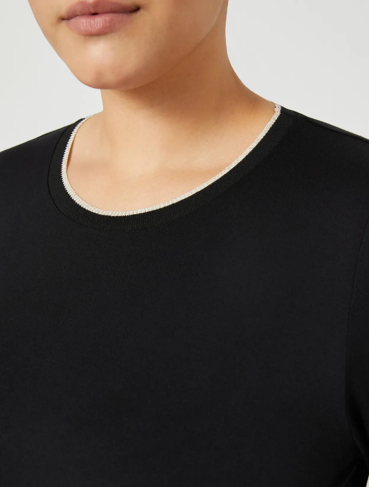 Tops & T-Shirts | Tops & T-Shirts | Marina Rinaldi Jersey T-shirt BLACK