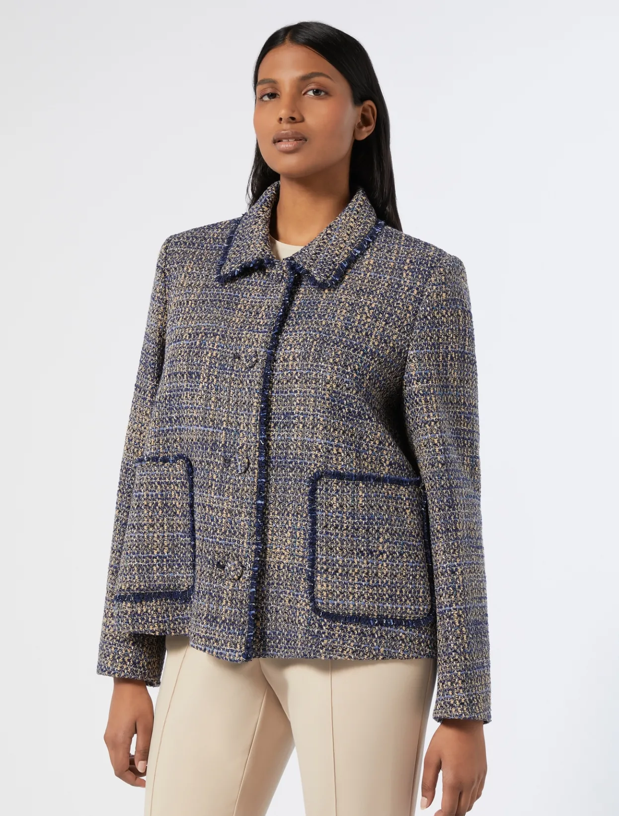 Jacket & Blazers | Jacket & Blazers | Marina Rinaldi Knit fabric jacket MIDNIGHTBLUE