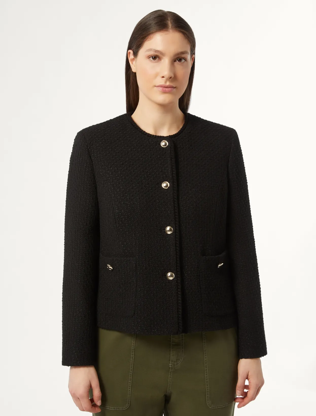 Jacket & Blazers | Jacket & Blazers | Marina Rinaldi Knit fabric jacket BLACK