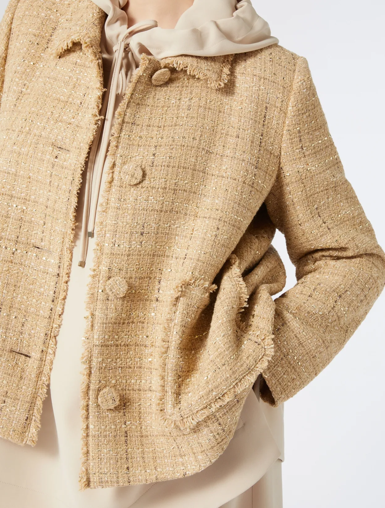 Jacket & Blazers | Jacket & Blazers | Marina Rinaldi Knit fabric jacket BEIGE