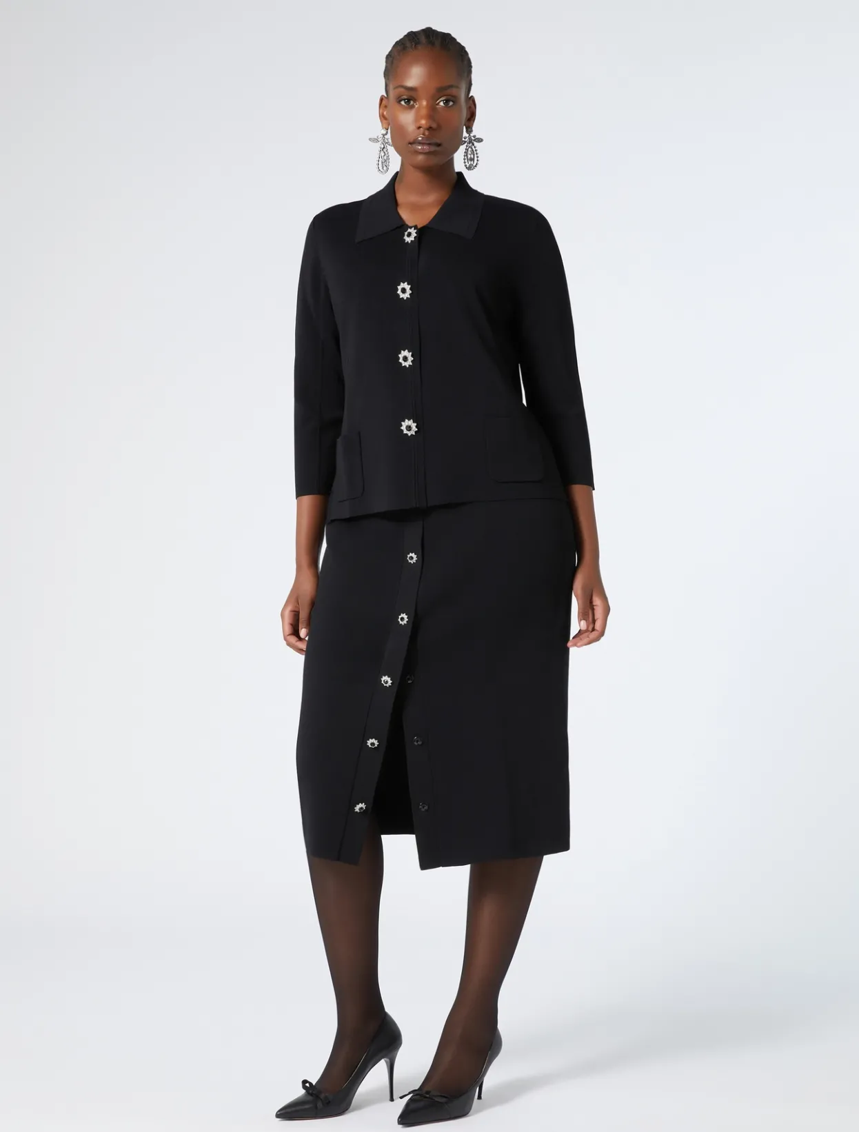 Skirts | Skirts | Marina Rinaldi Knit skirt BLACK