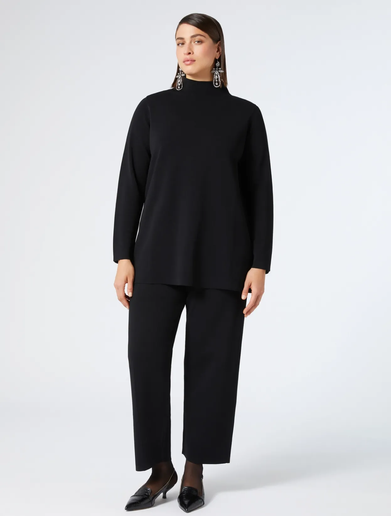 Trousers & Jeans | Trousers & Jeans | Marina Rinaldi Knit trousers BLACK