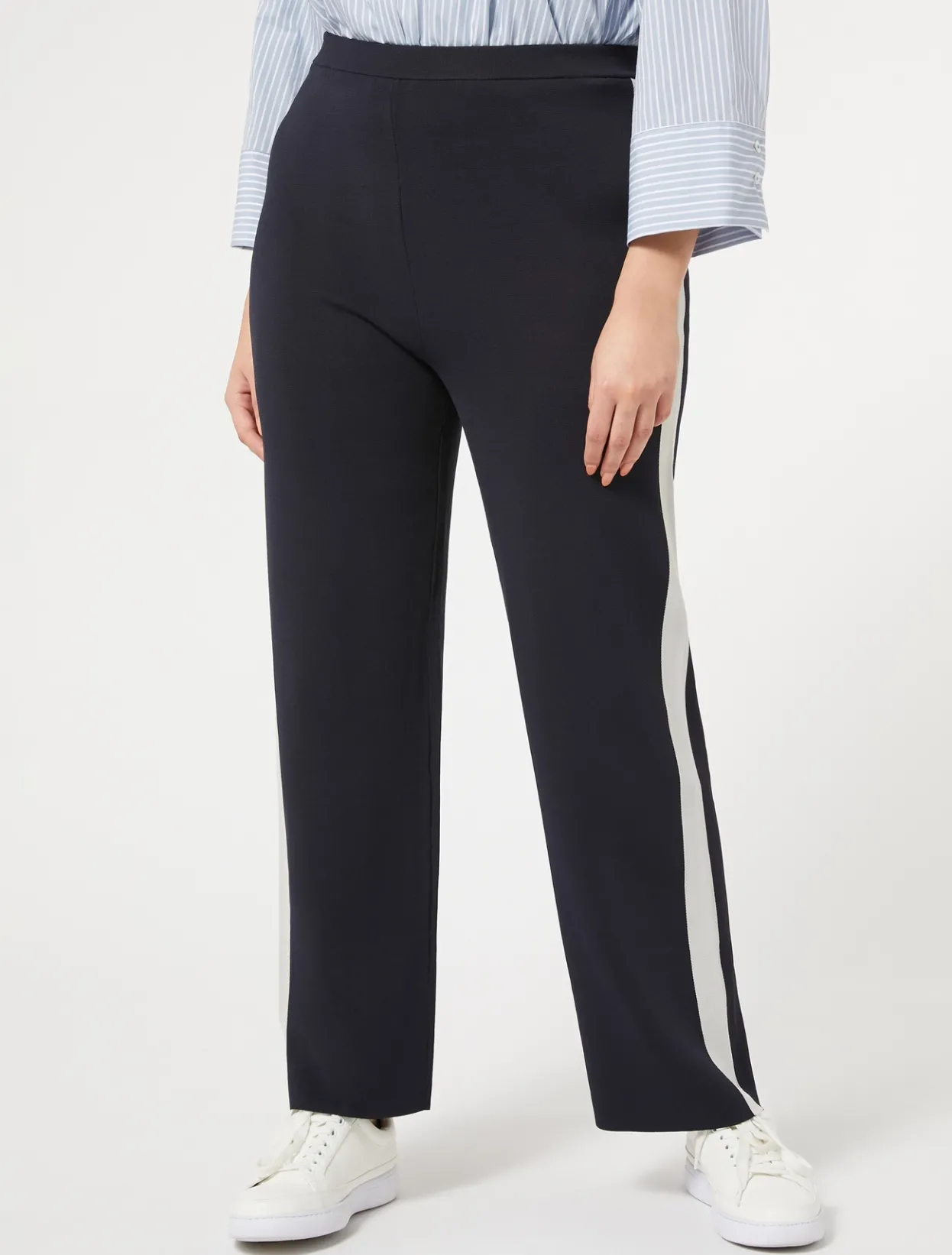 Trousers & Jeans | Trousers & Jeans | Marina Rinaldi Knit trousers ULTRAMARINE