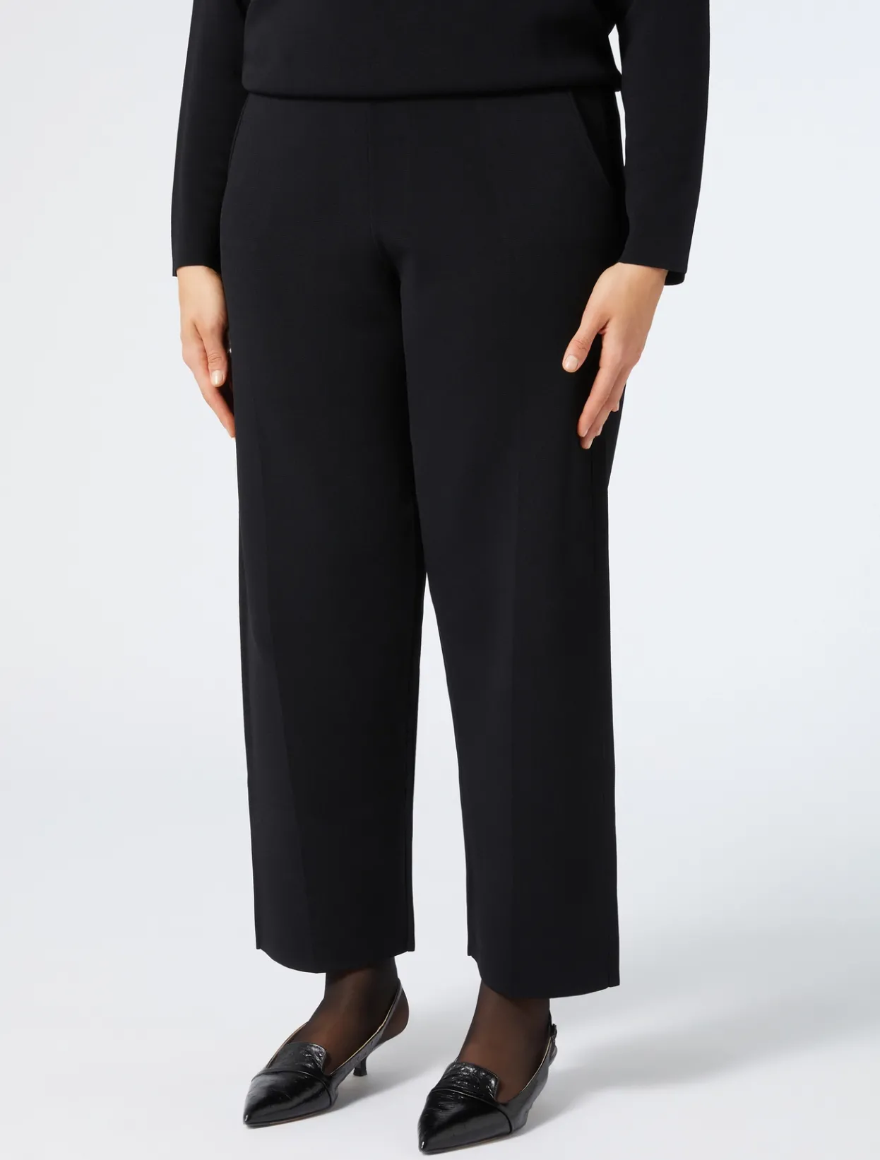 Trousers & Jeans | Trousers & Jeans | Marina Rinaldi Knit trousers BLACK