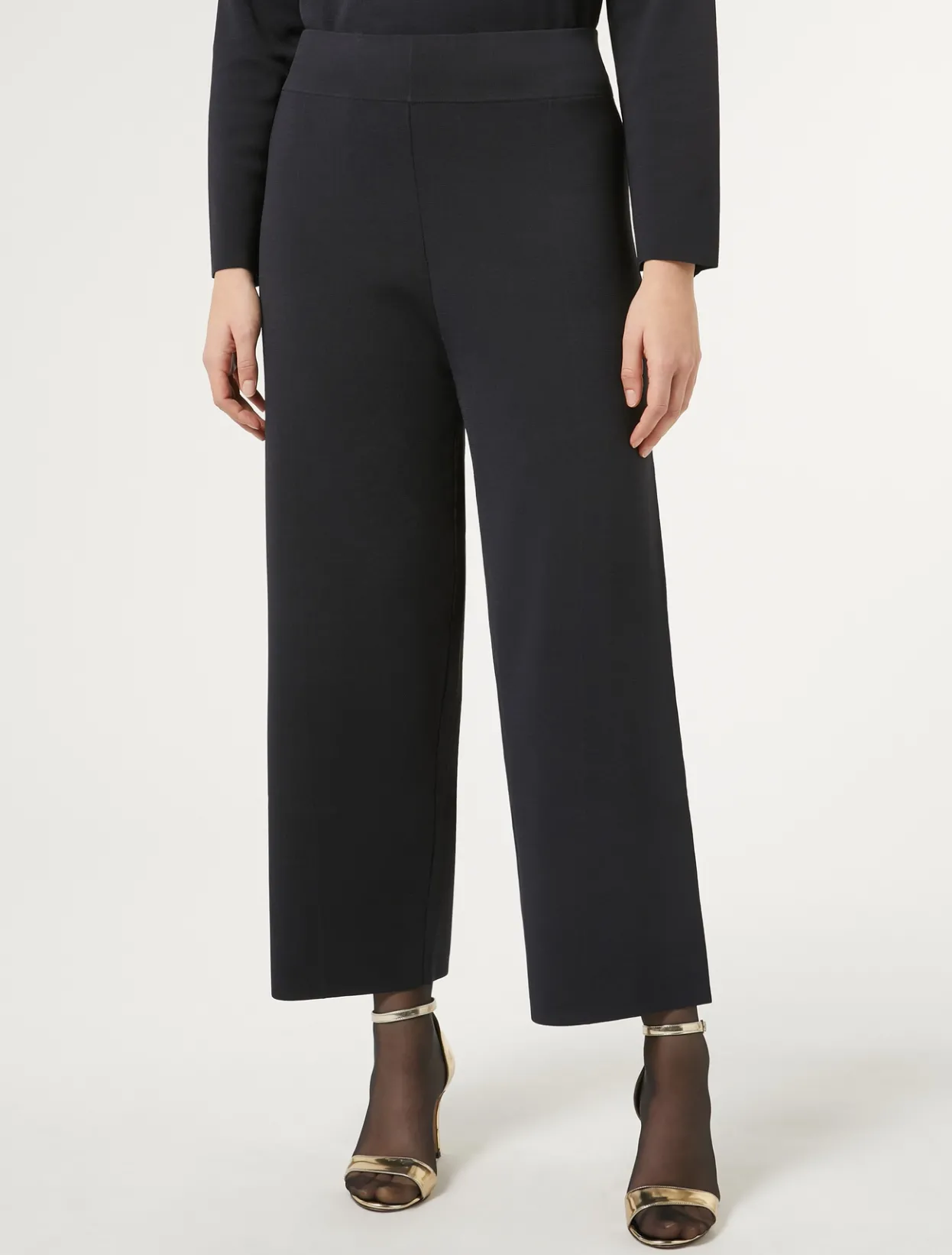 Trousers & Jeans | Trousers & Jeans | Marina Rinaldi Knit trousers MIDNIGHTBLUE