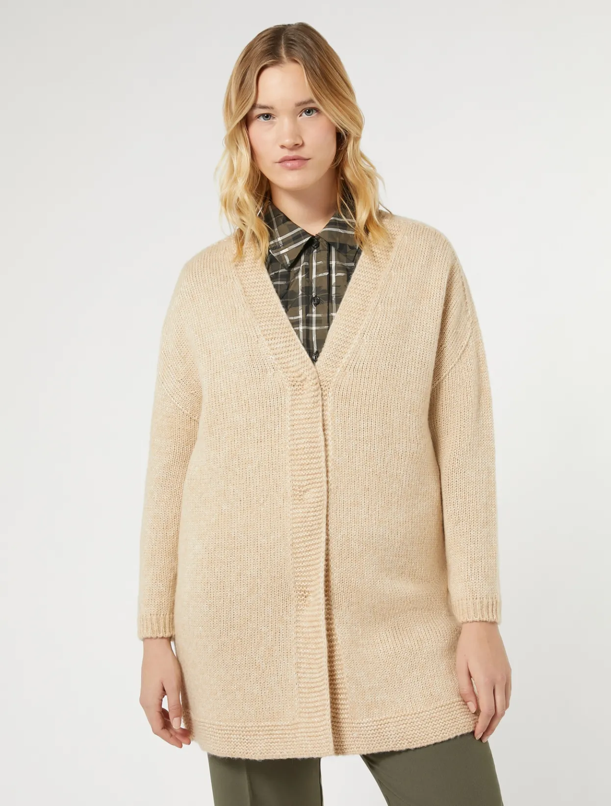 Coats | Coats | Marina Rinaldi Knit yarn coat ALBINO