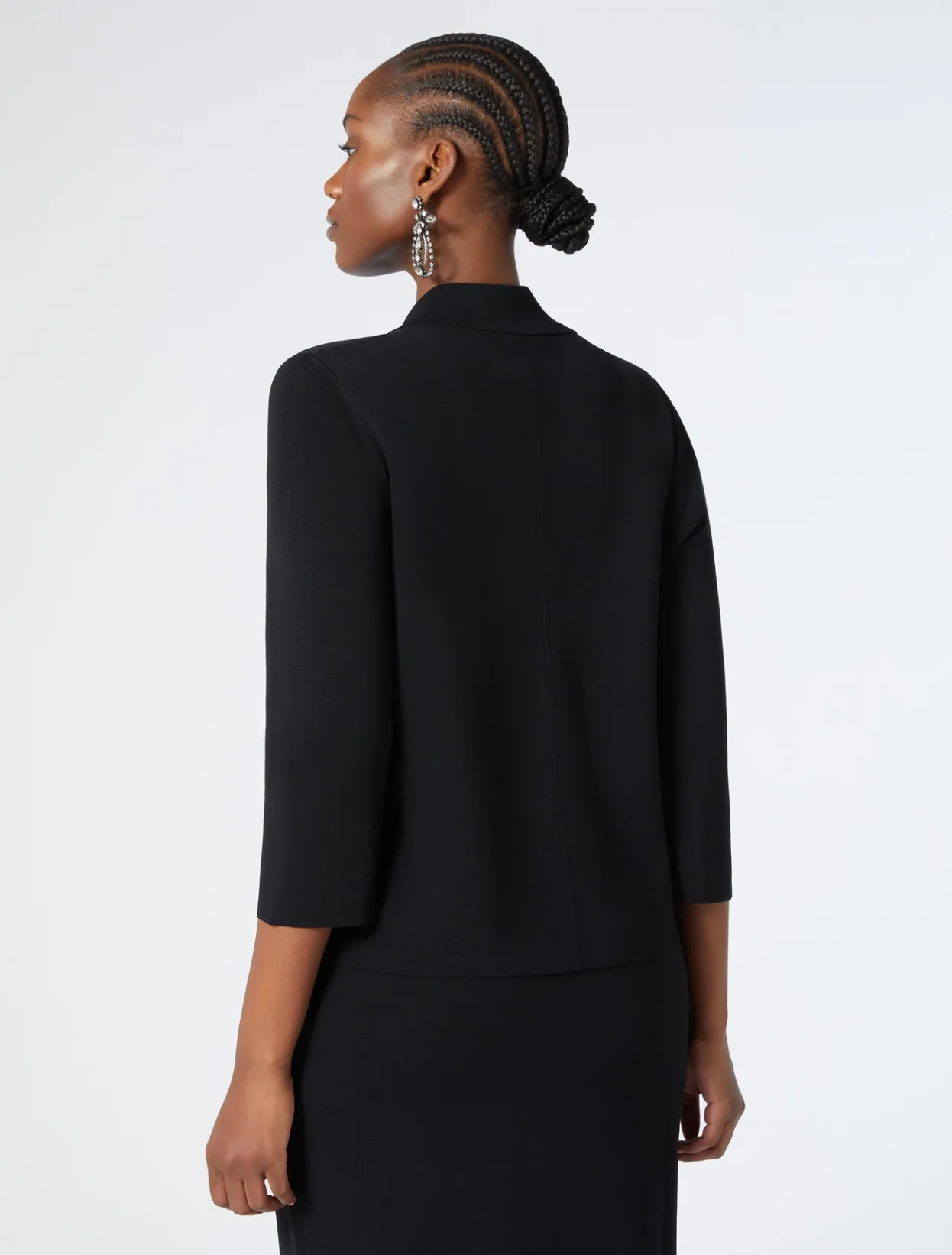 Knitwear | Knitwear | Marina Rinaldi Knitted jacket BLACK