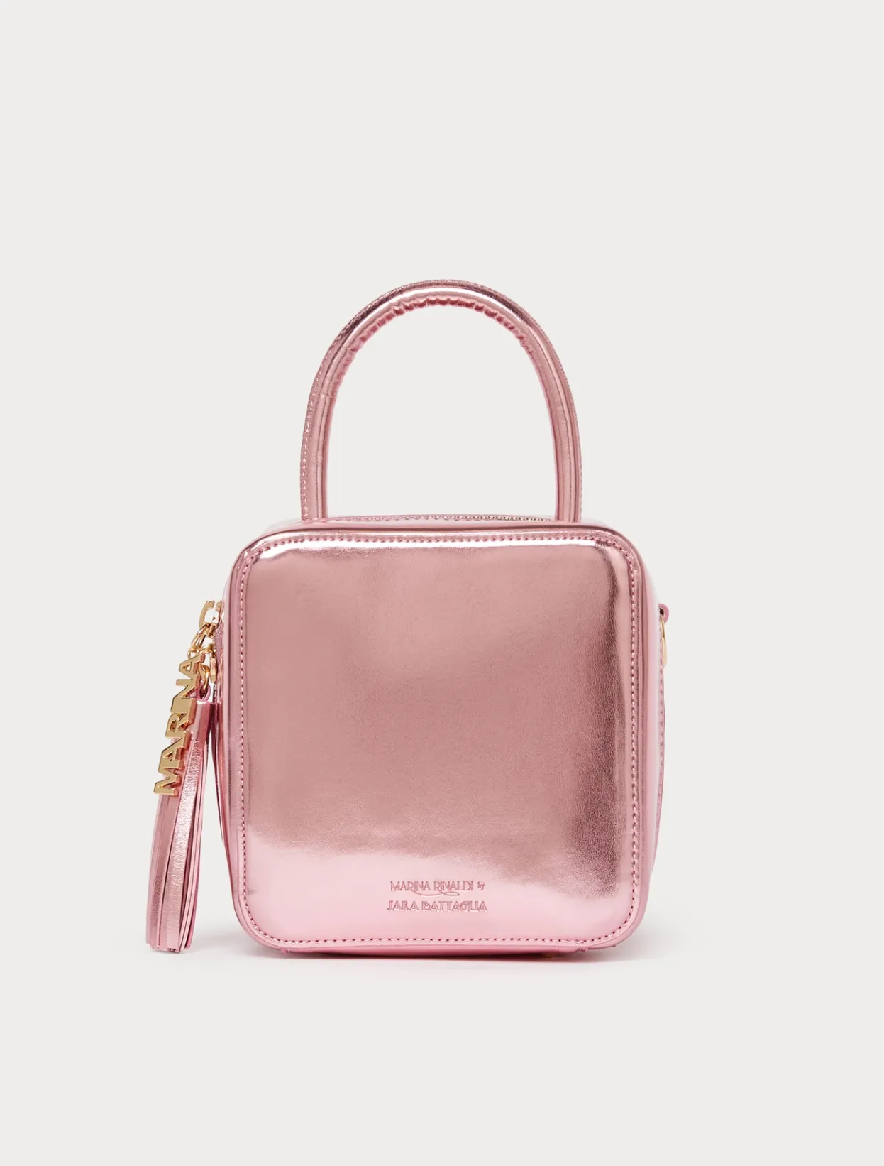 Accessories | Accessories | Marina Rinaldi Laminated cube bag PINK