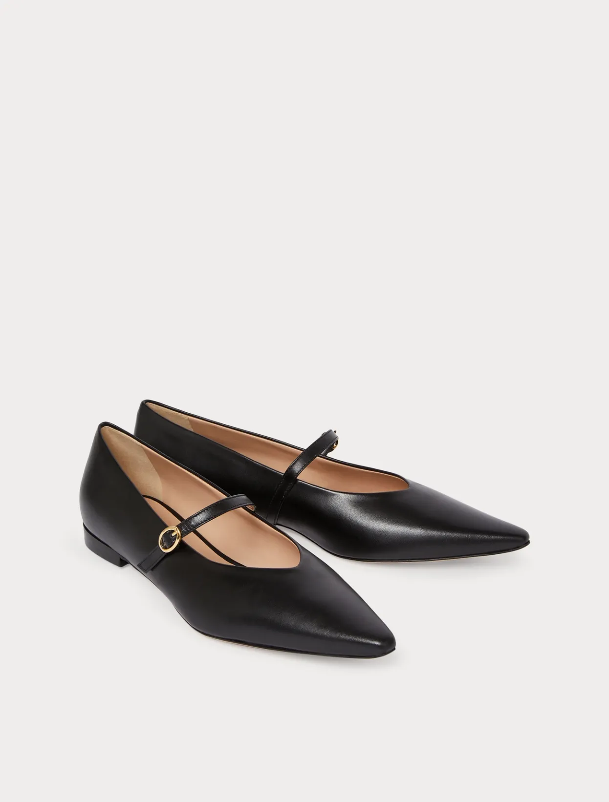 Accessories | Accessories | Marina Rinaldi Leather ballerinas BLACK