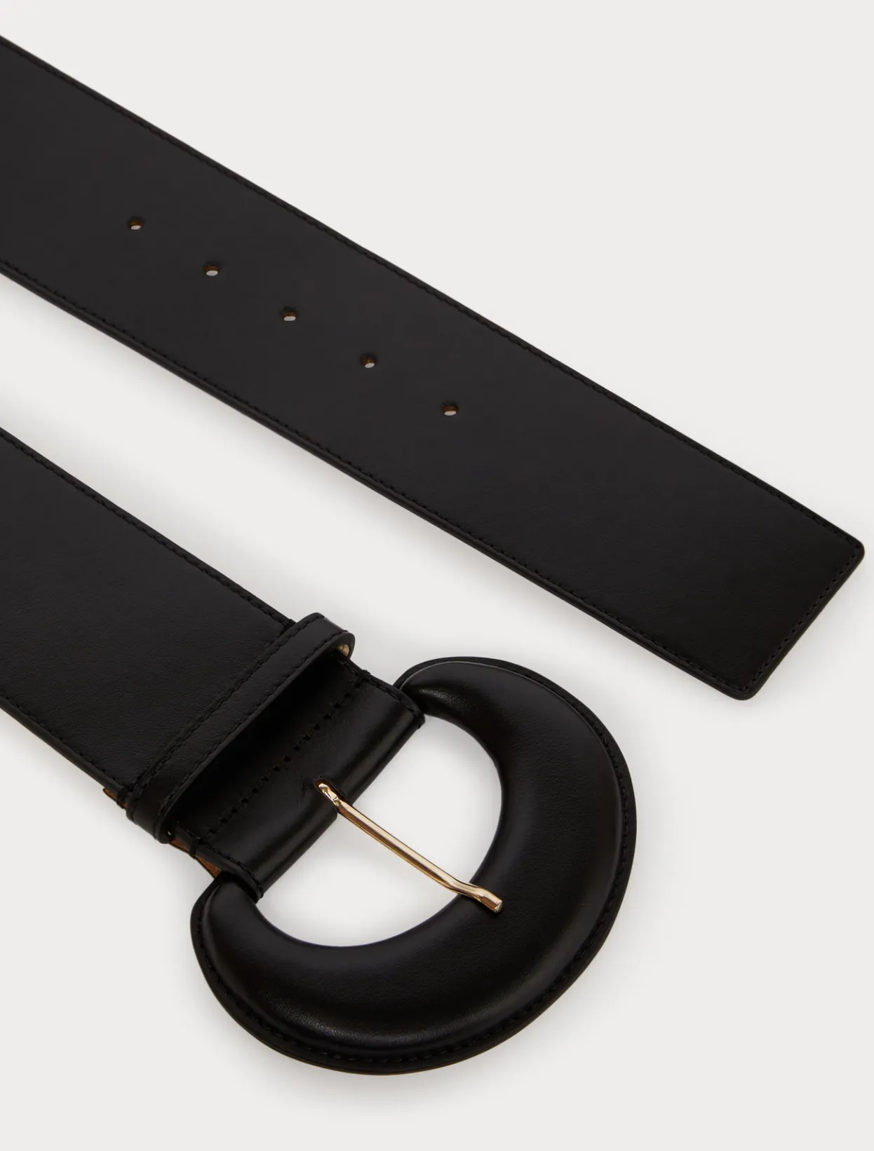 Accessories | Accessories | Marina Rinaldi Leather belt BLACK