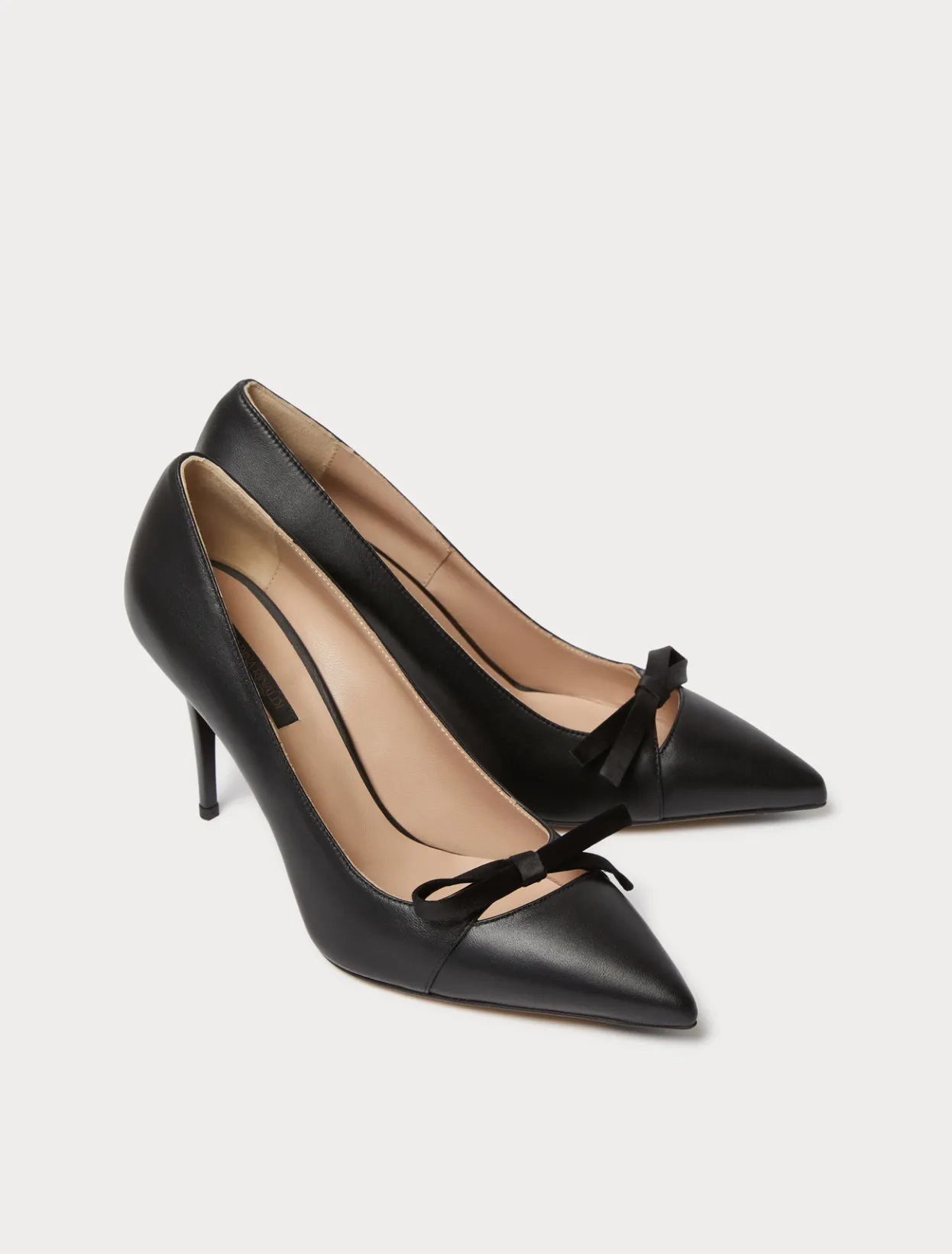 Accessories | Accessories | Marina Rinaldi Leather court shoes BLACK